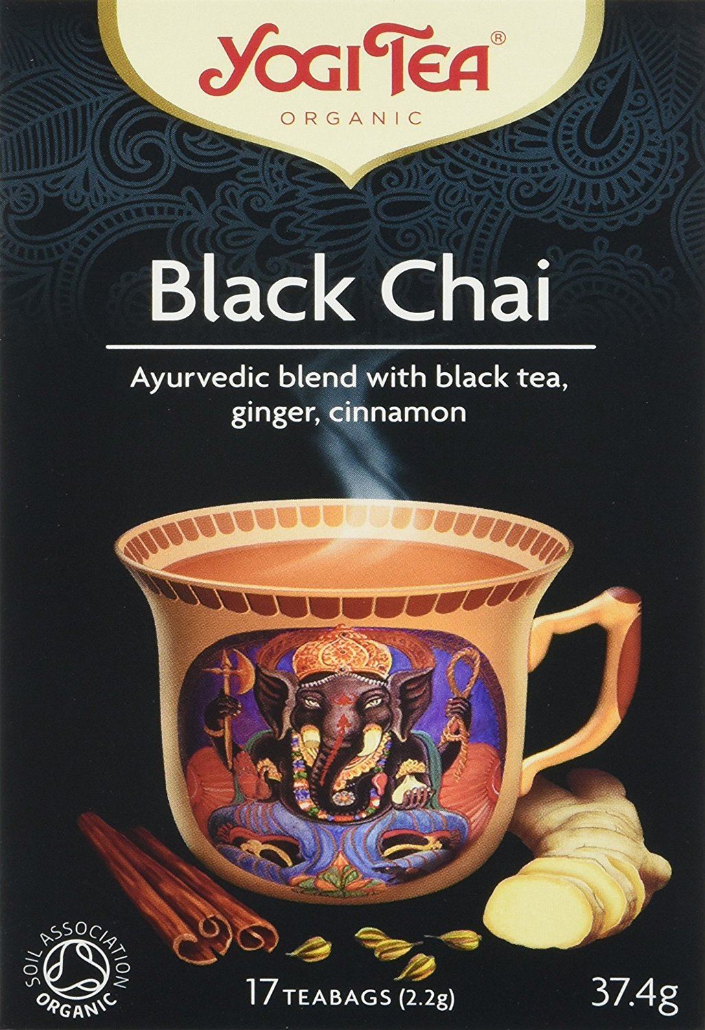 Yogi Tea Black Chai Organic Herbal Tea Bags 17 Bag - Picture 8 of 8