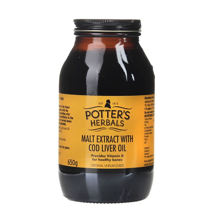 Potter Malt Extract and Cod Liver Oil 650g eBay
