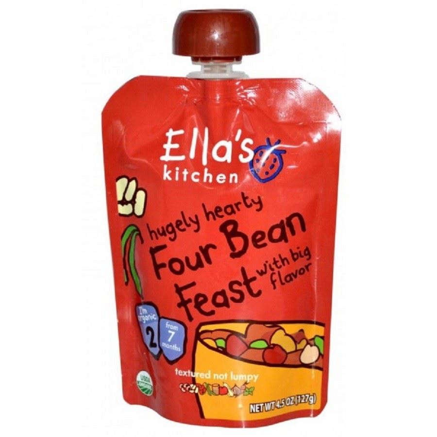 Ellas Kitchen Stage 2 Four Bean Feast 130g (Pack of 6) 5060107332072 eBay
