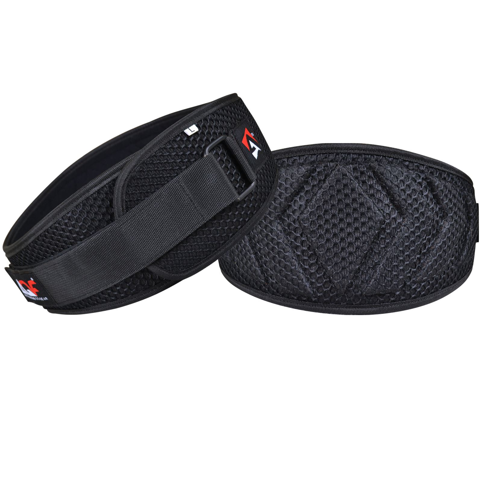 AQF Weight lifting Belt Neoprene curved 6" Back Support Belt Fitness