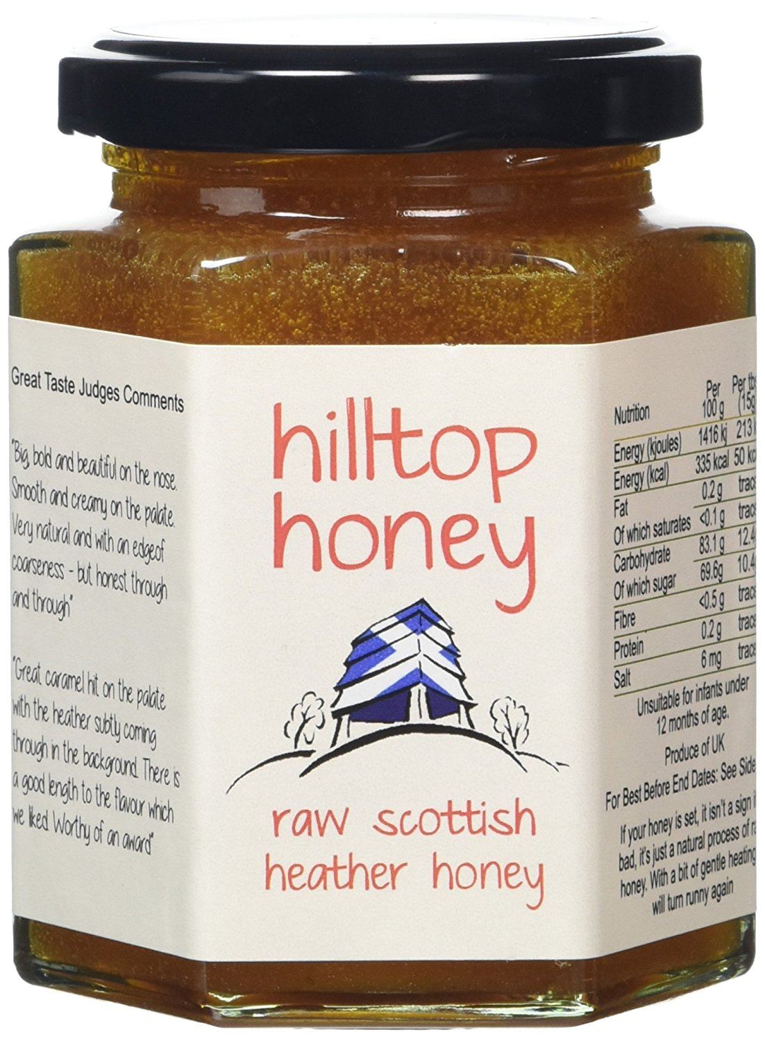 HillTop Honey Raw Scottish Heather Honey 227g (Pack of 2) 5060298570482