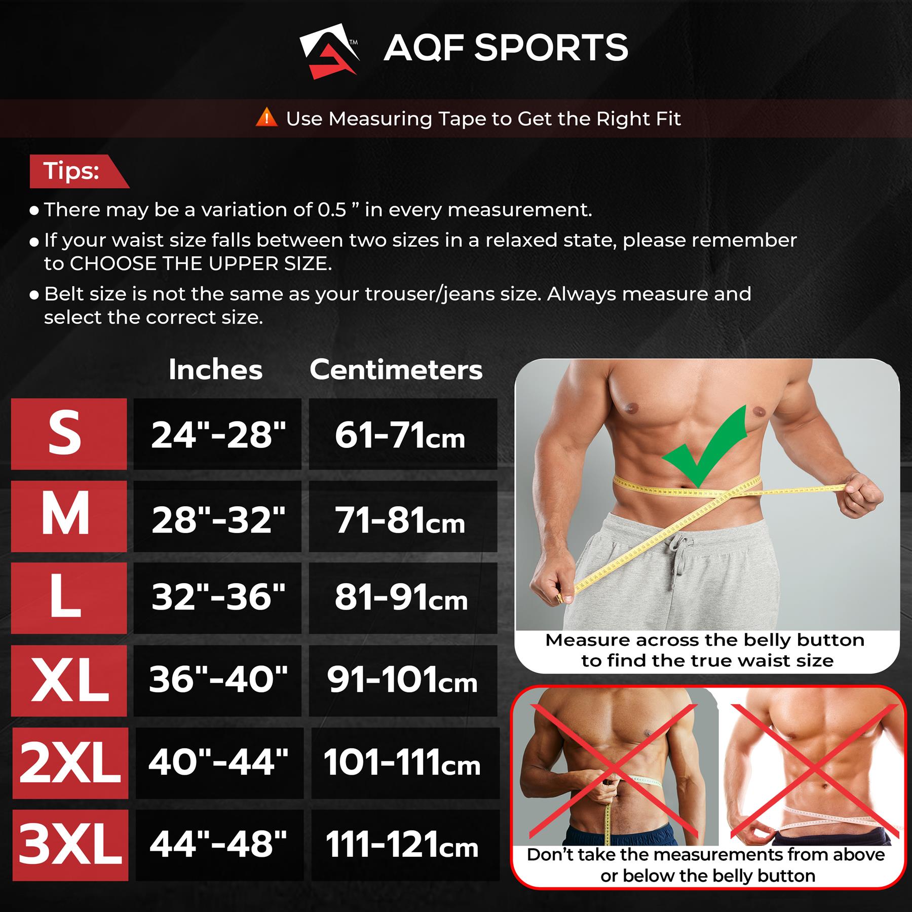 AQF 7mm Leather Weight Lifting Belt 4" Padded Lumbar Back Support Gym Fitness - Picture 16 of 21