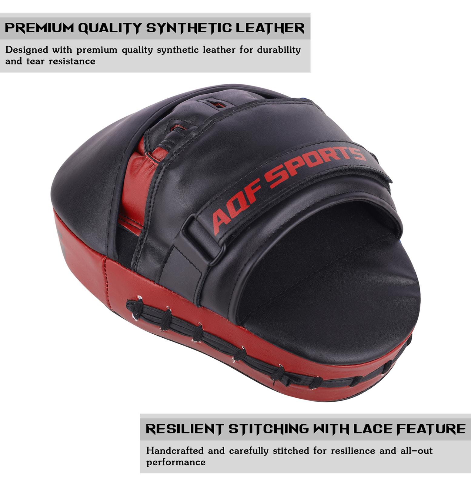 AQF Boxing Pads Hook and jab Mitts Target Punching Focus Pads for MMA