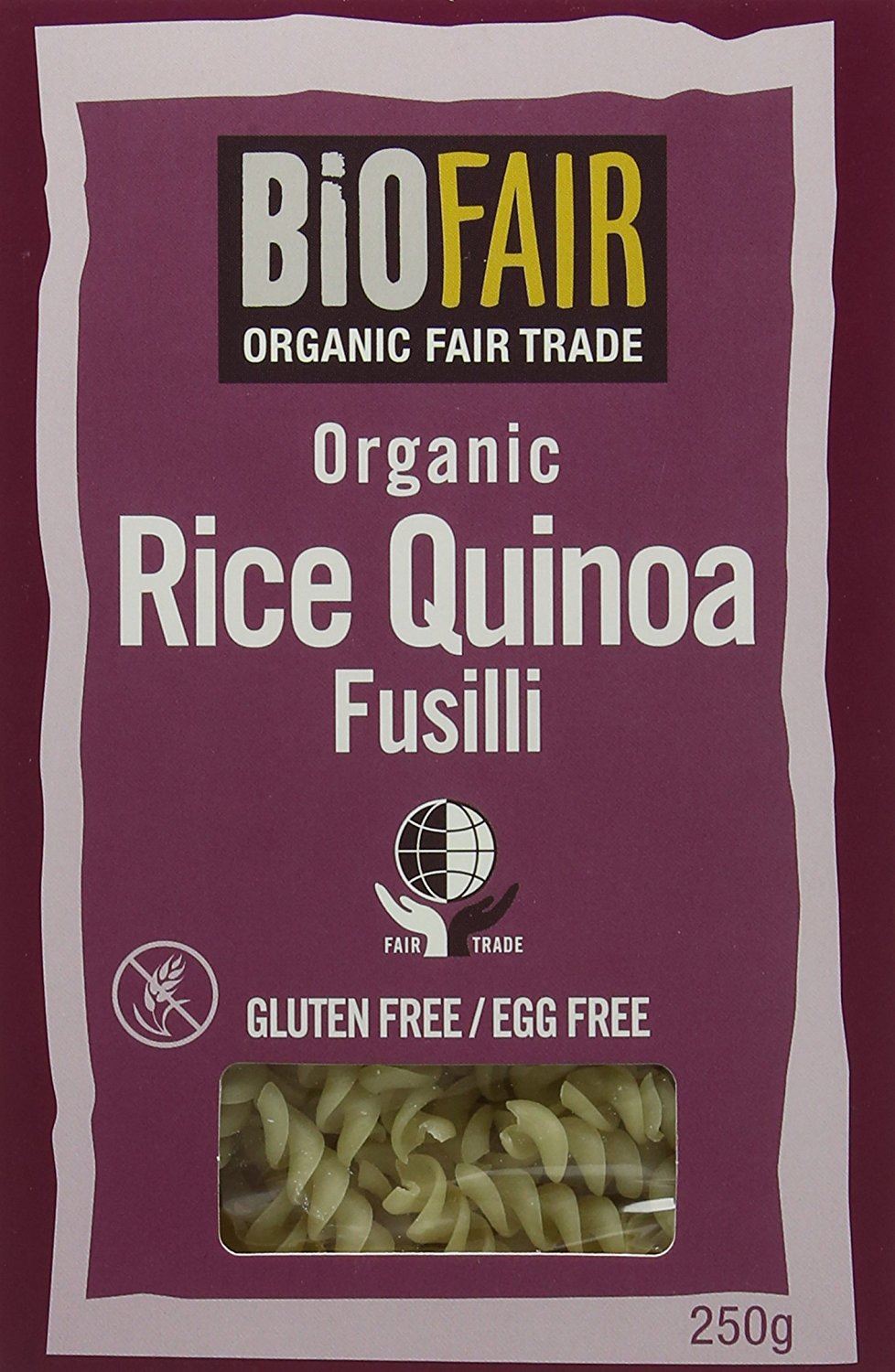 Bio Fair Organic Rice Quinoa Fusilli Fair Trade 250g - Picture 4 of 7