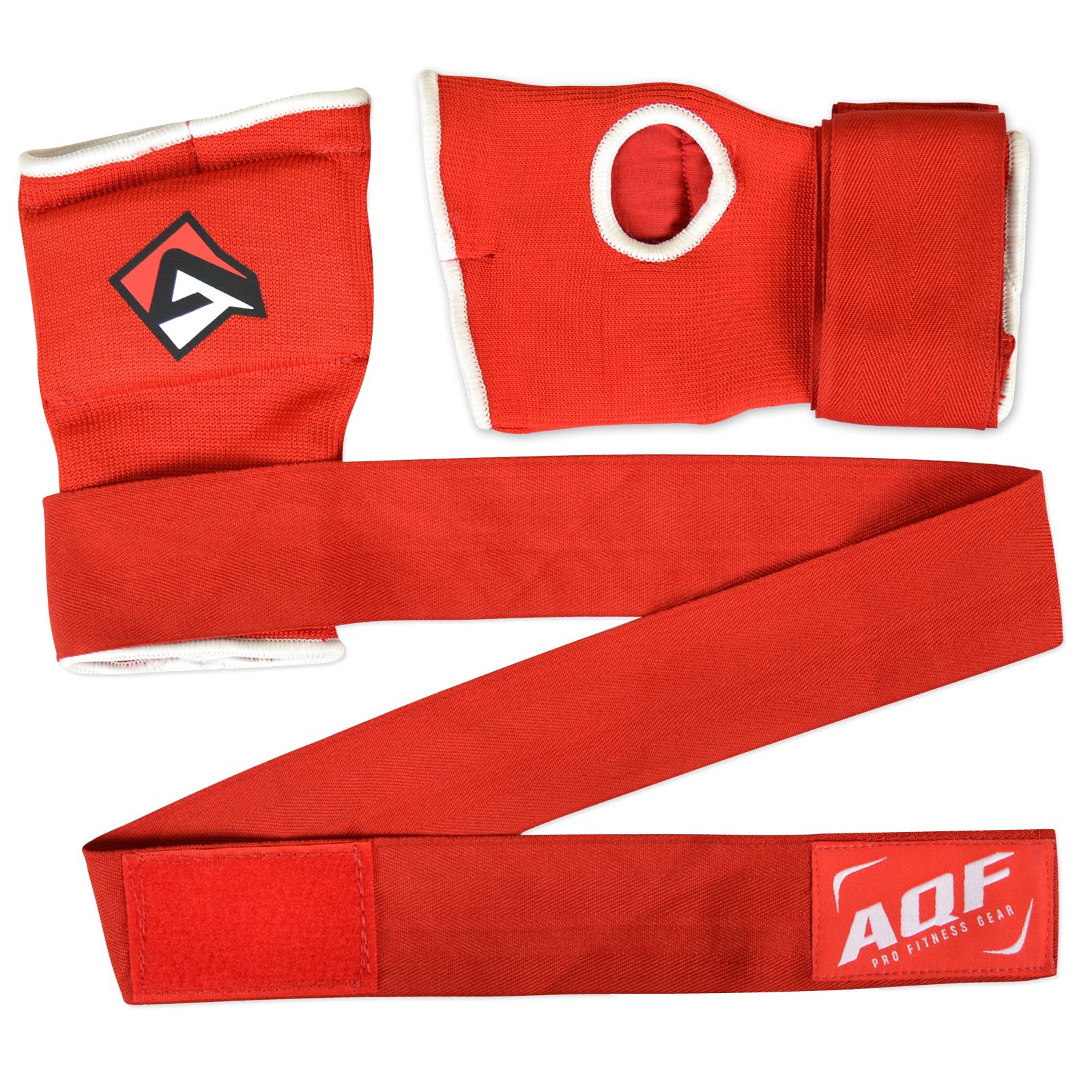 AQF MMA Boxing Quick Wraps Inner Bandages Gel Gloves Muay Thai Stretch