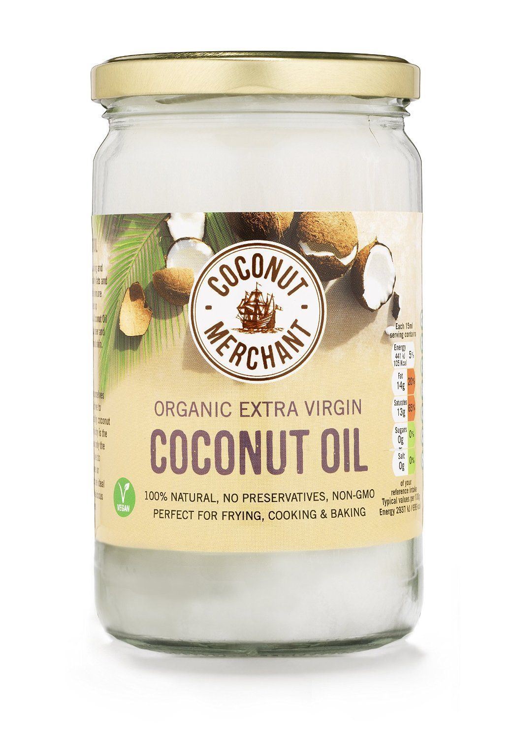 Coconut Merchant Organic Raw Extra Virgin Coconut Oil 300ml / 500ml / 1