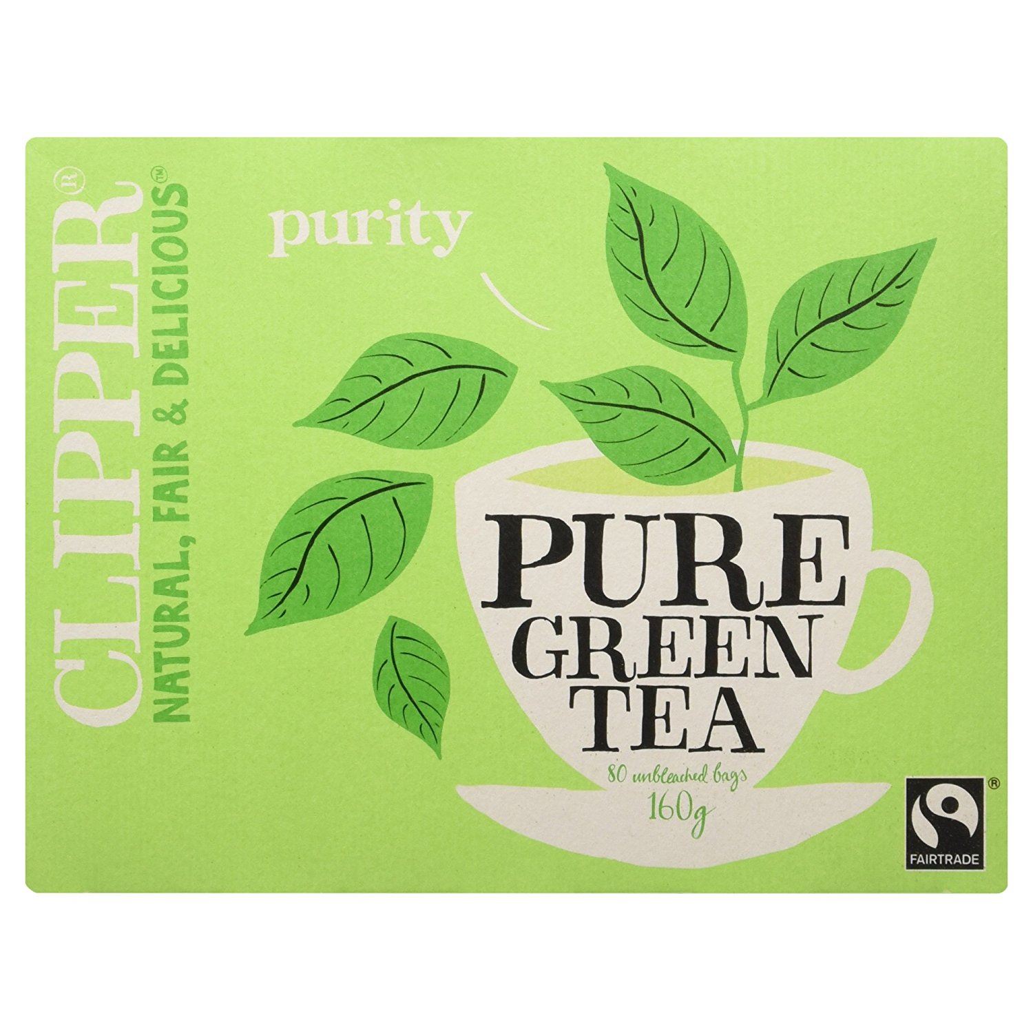 Clipper Tea Bags Fairtrade Pure Green Tea 80 bags eBay