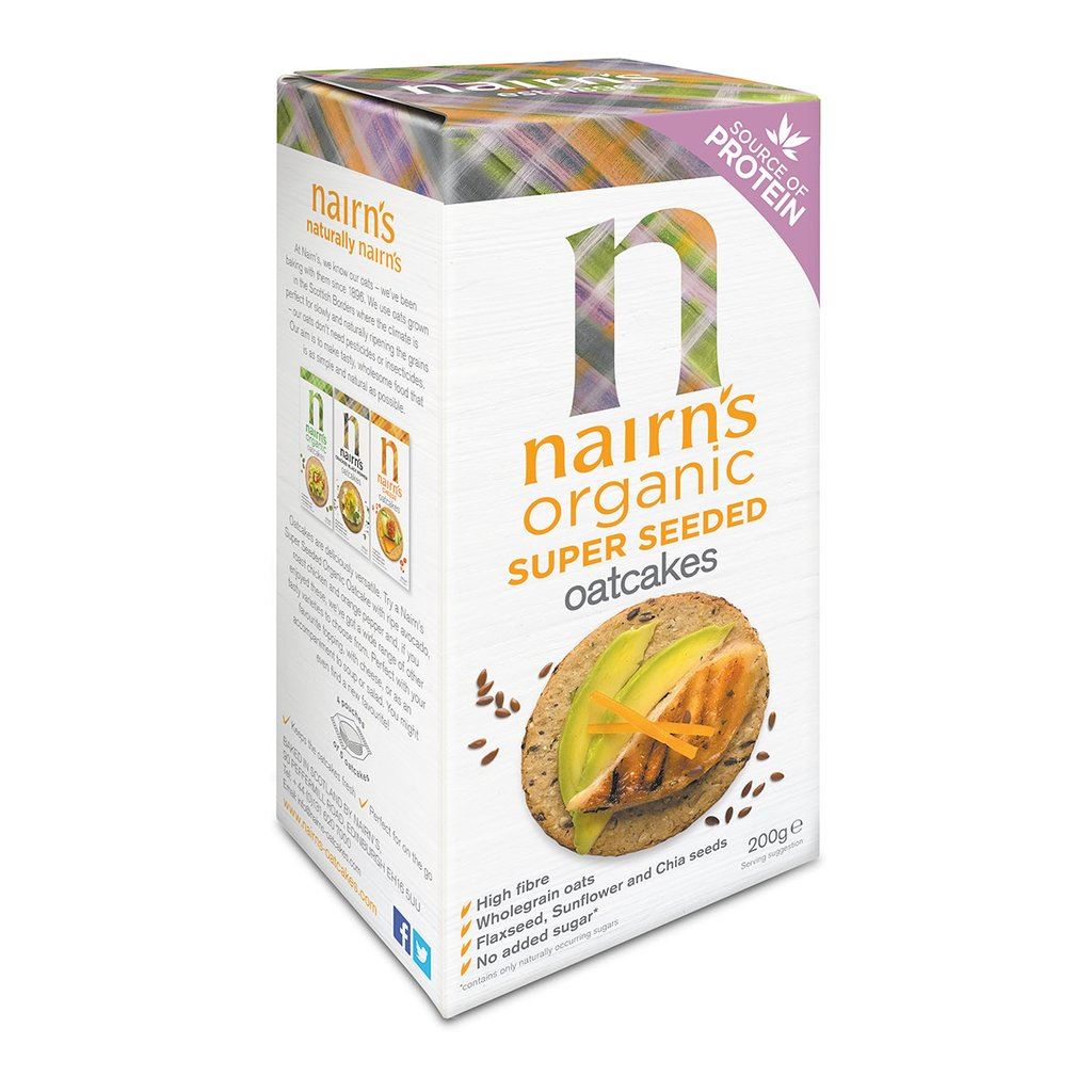 Nairns Organic Super Seeded Oatcakes 200g