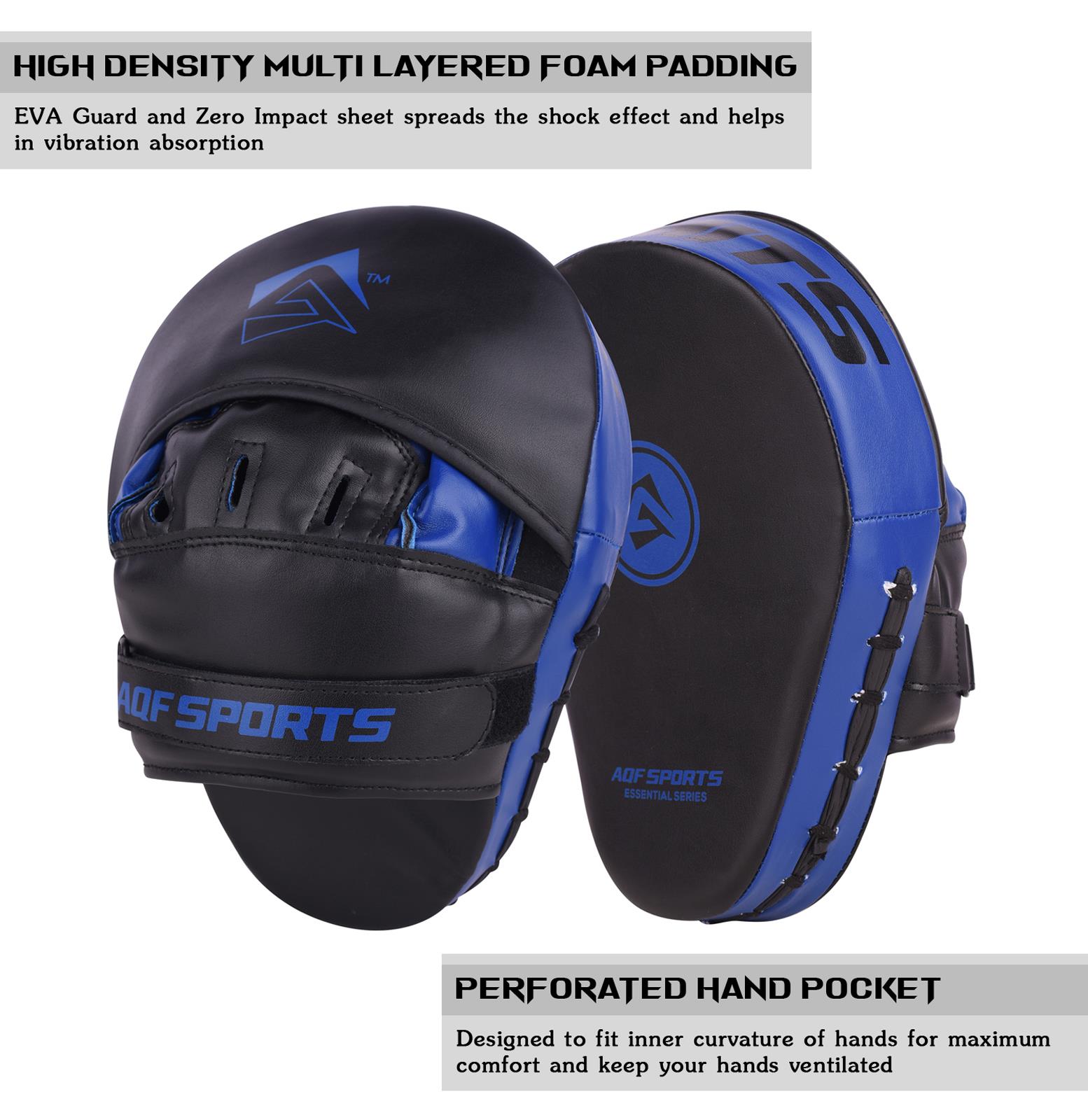 AQF Boxing Pads Hook and jab Mitts Target Punching Focus Pads for MMA