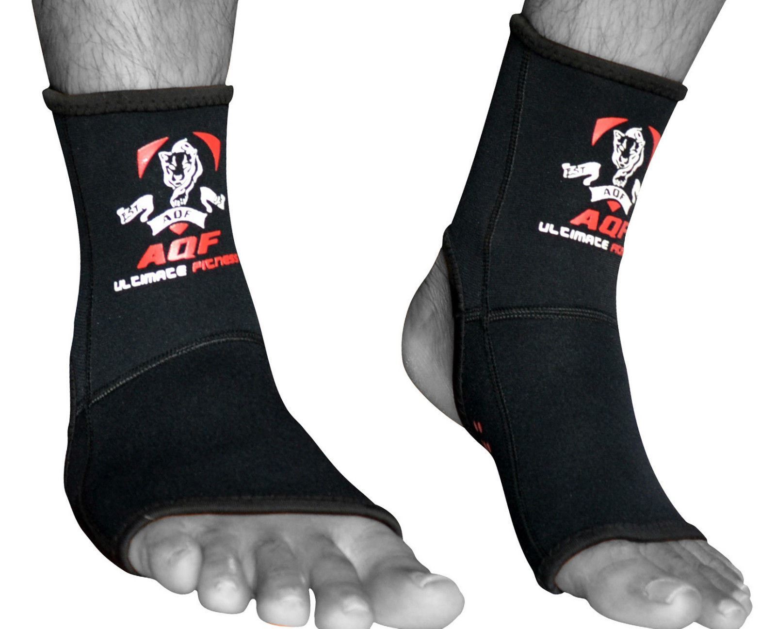 AQF Neoprene Ankle Brace Support Gel Pad Guard MMA Foot Muay Thai Boxing Gym x 1 eBay
