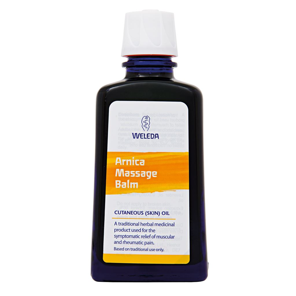 Weleda anthroposophic medicines massage balm/arnica (muscular/rheumatic pain) 6x 100ml (5013455040106)