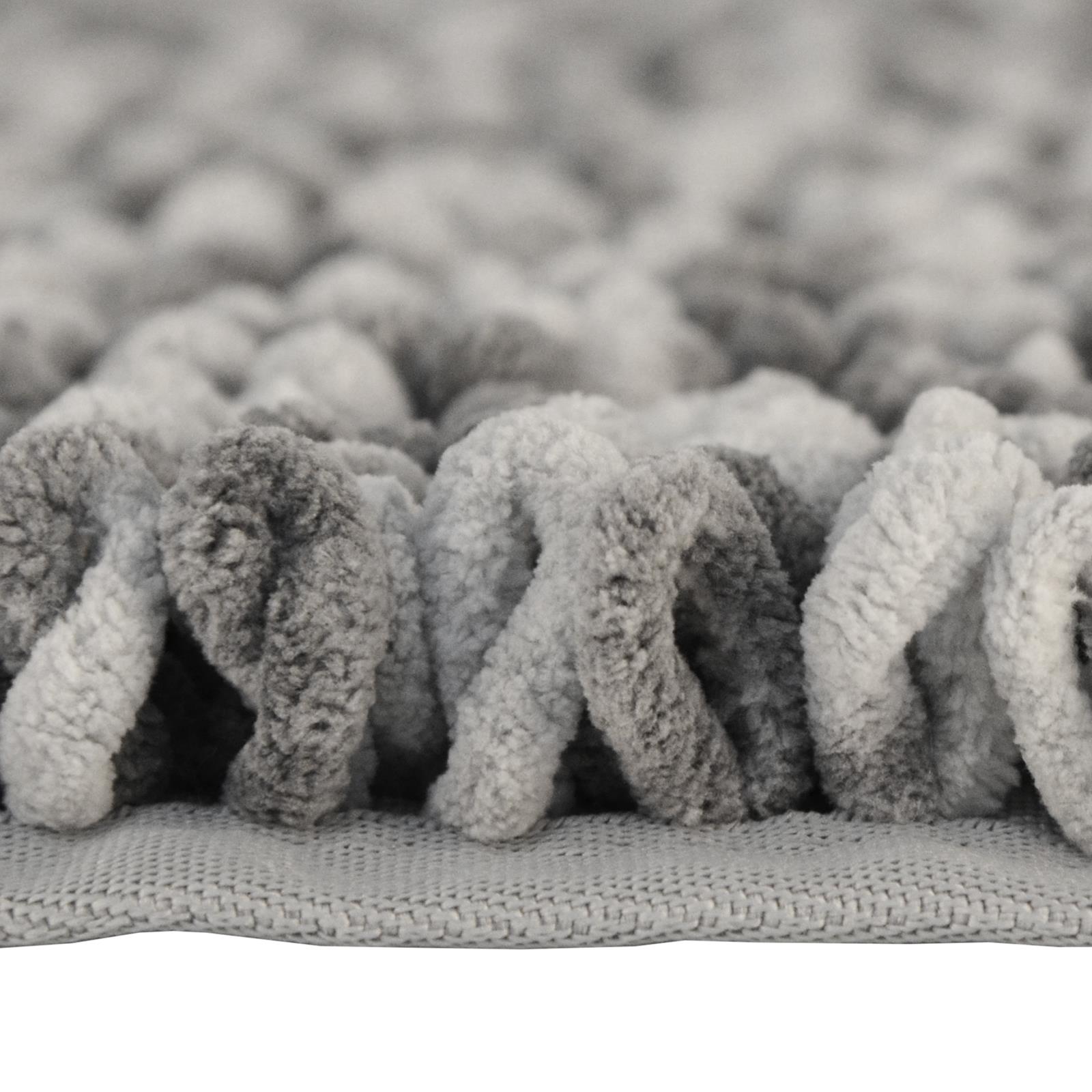 Microfibre Noodle Bath Mat Two Tone Soft Loop Pile Rug NonSlip Shower Bathroom eBay