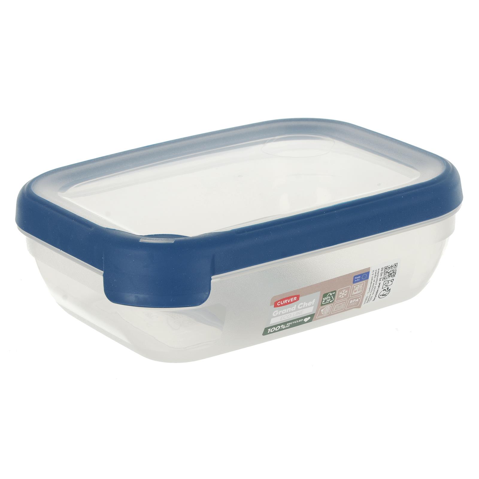 Rectangle Food Storage Container Curver Grand Chef Eco Line Clear 100% Recycled - Picture 3 of 6