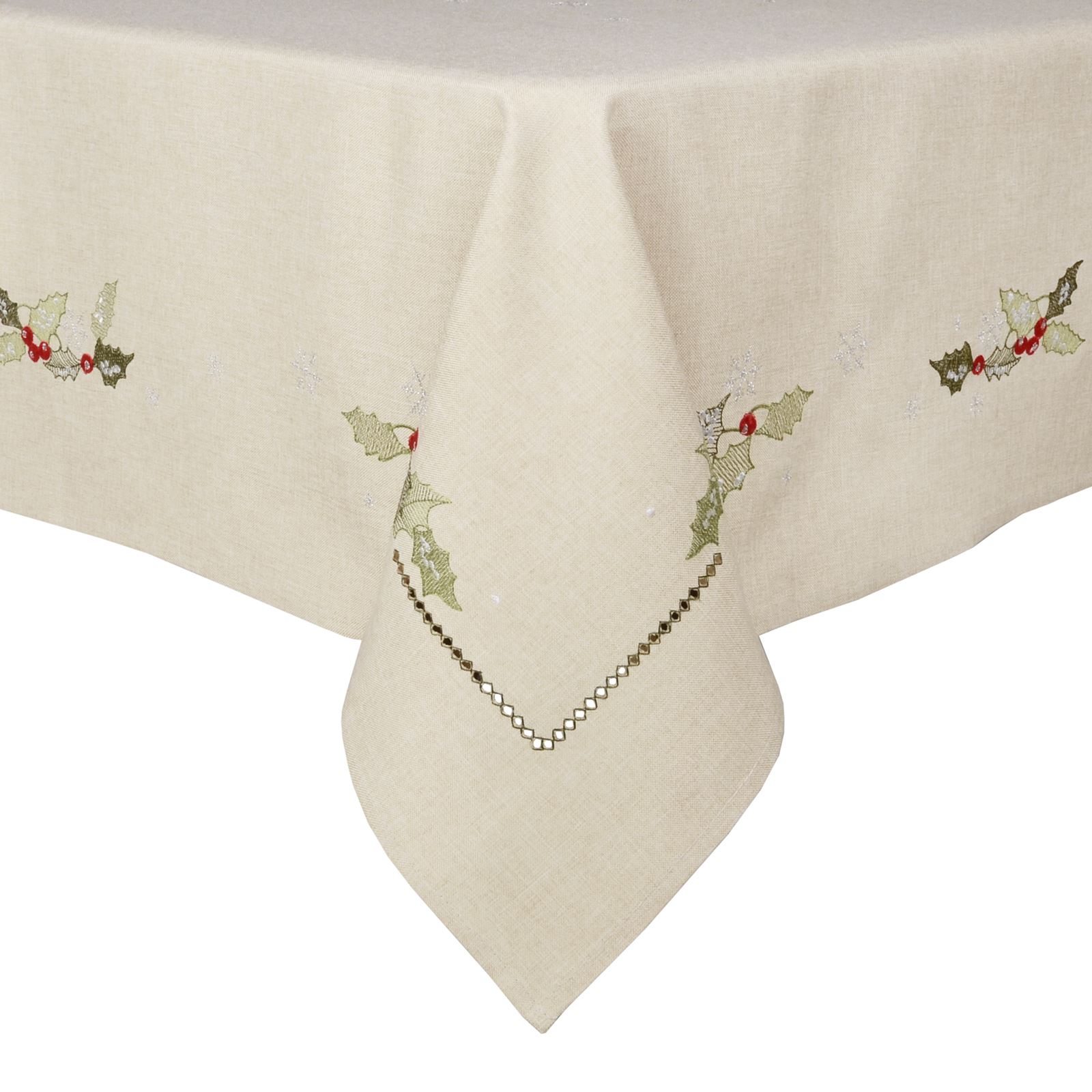 Christmas Tablecloth Festive Pattern Rectangle Round Fabric Xmas Room