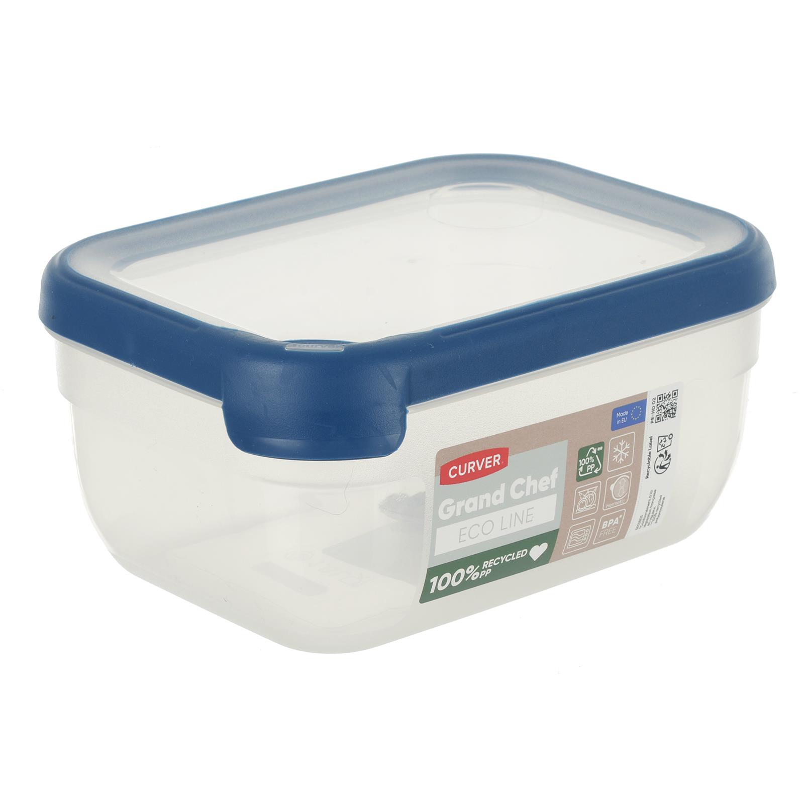 Rectangle Food Storage Container Curver Grand Chef Eco Line Clear 100% Recycled - Picture 4 of 6