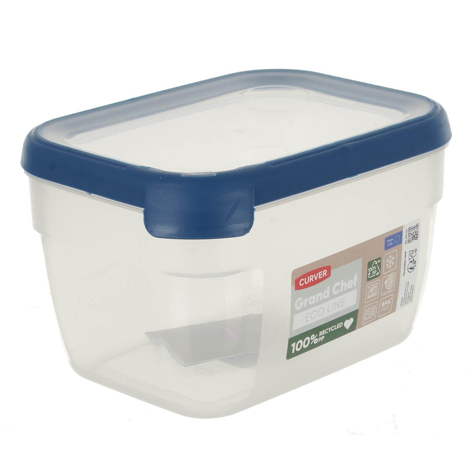 Rectangle Food Storage Container Curver Grand Chef Eco Line Clear 100% Recycled - Picture 5 of 6