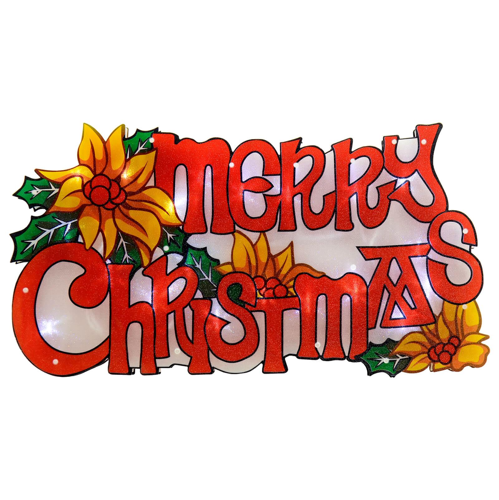 Christmas Window Light Decoration Silhouette Battery Operated LED Indoor 46cm - Picture 5 of 14