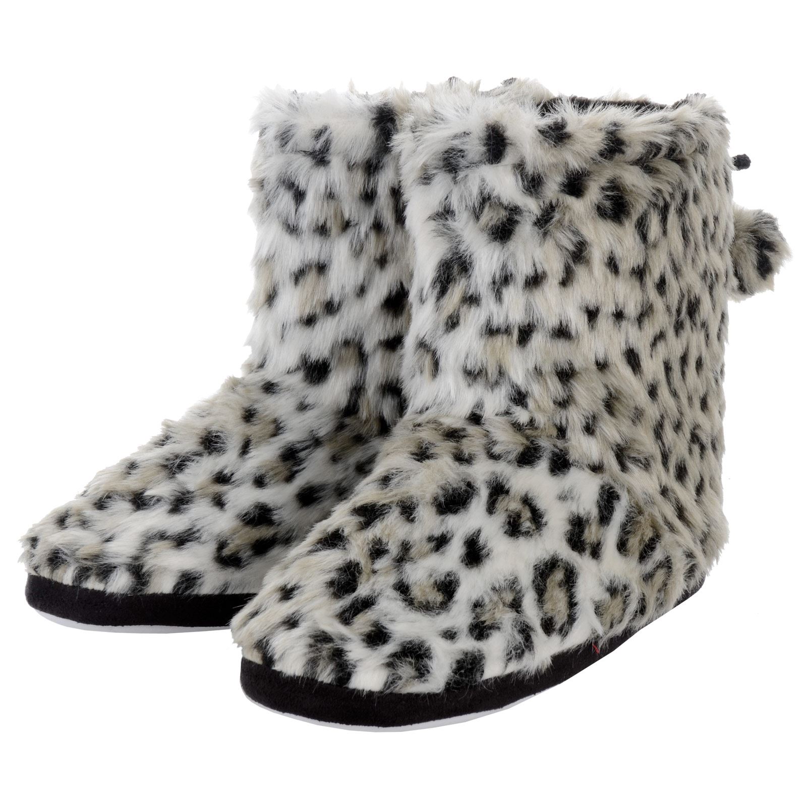 leopard bootie slippers
