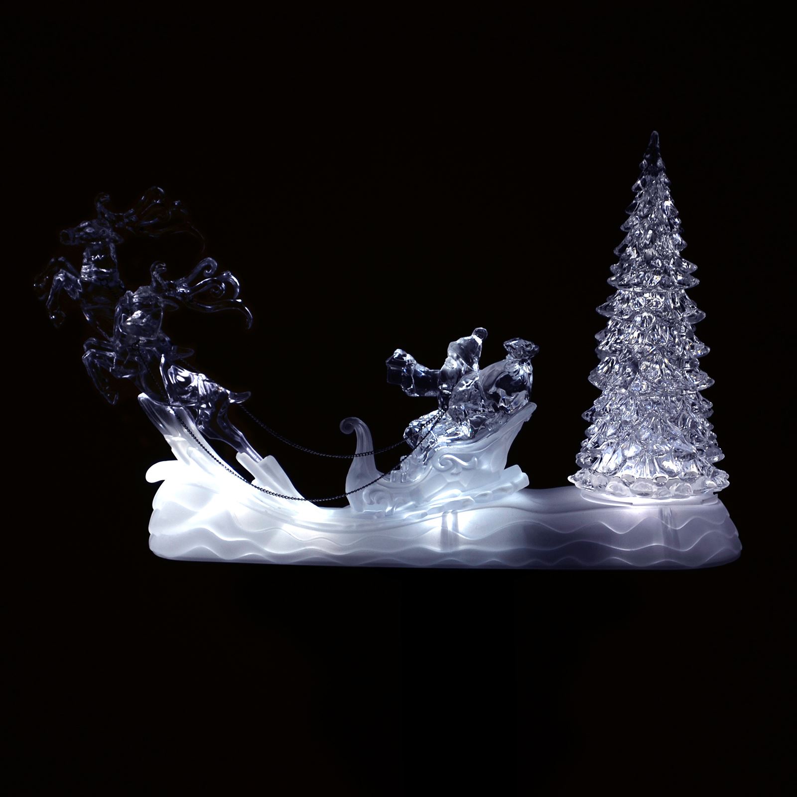 Colour Changing LED Light Up Glitter Water Ornament