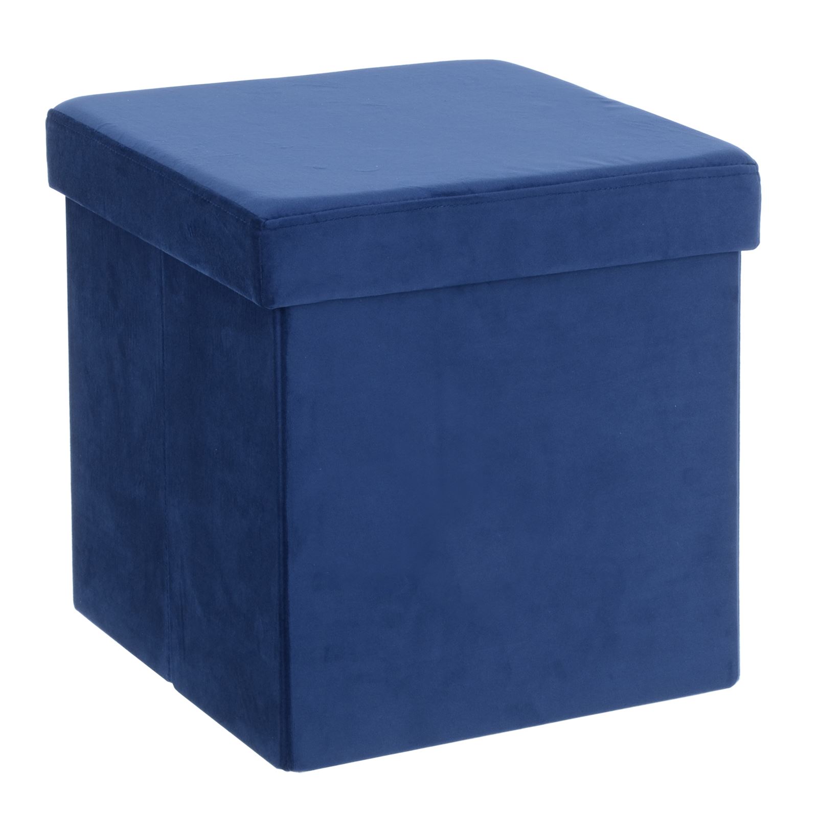 Cube Storage Ottoman Hodge & Hodge Velvet Folding Storage Footstool