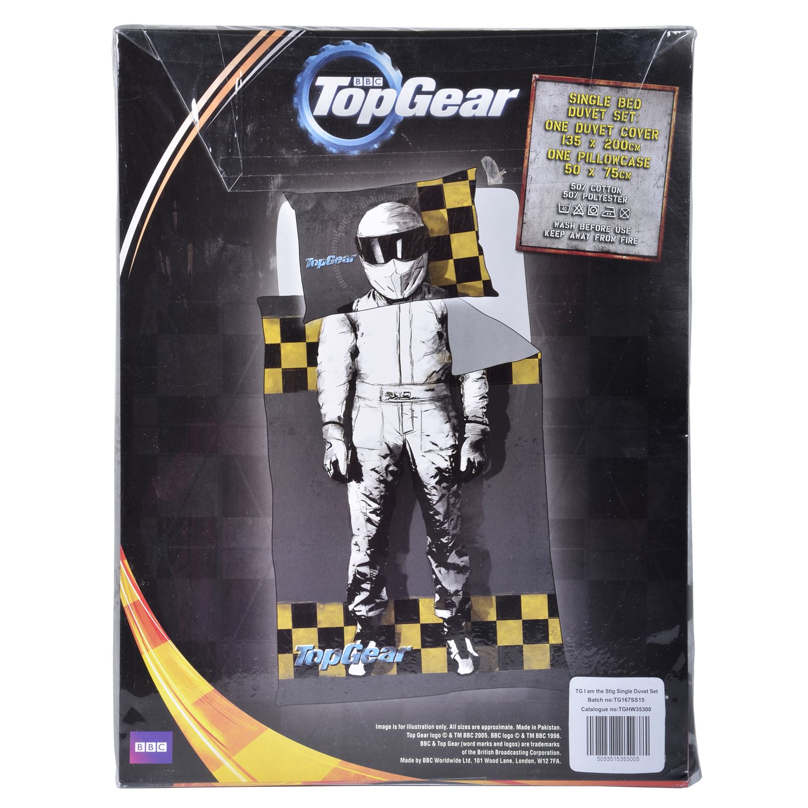Top Gear Stig Single Bed Duvet Set Kids Bedroom Cover 5053515353005 eBay