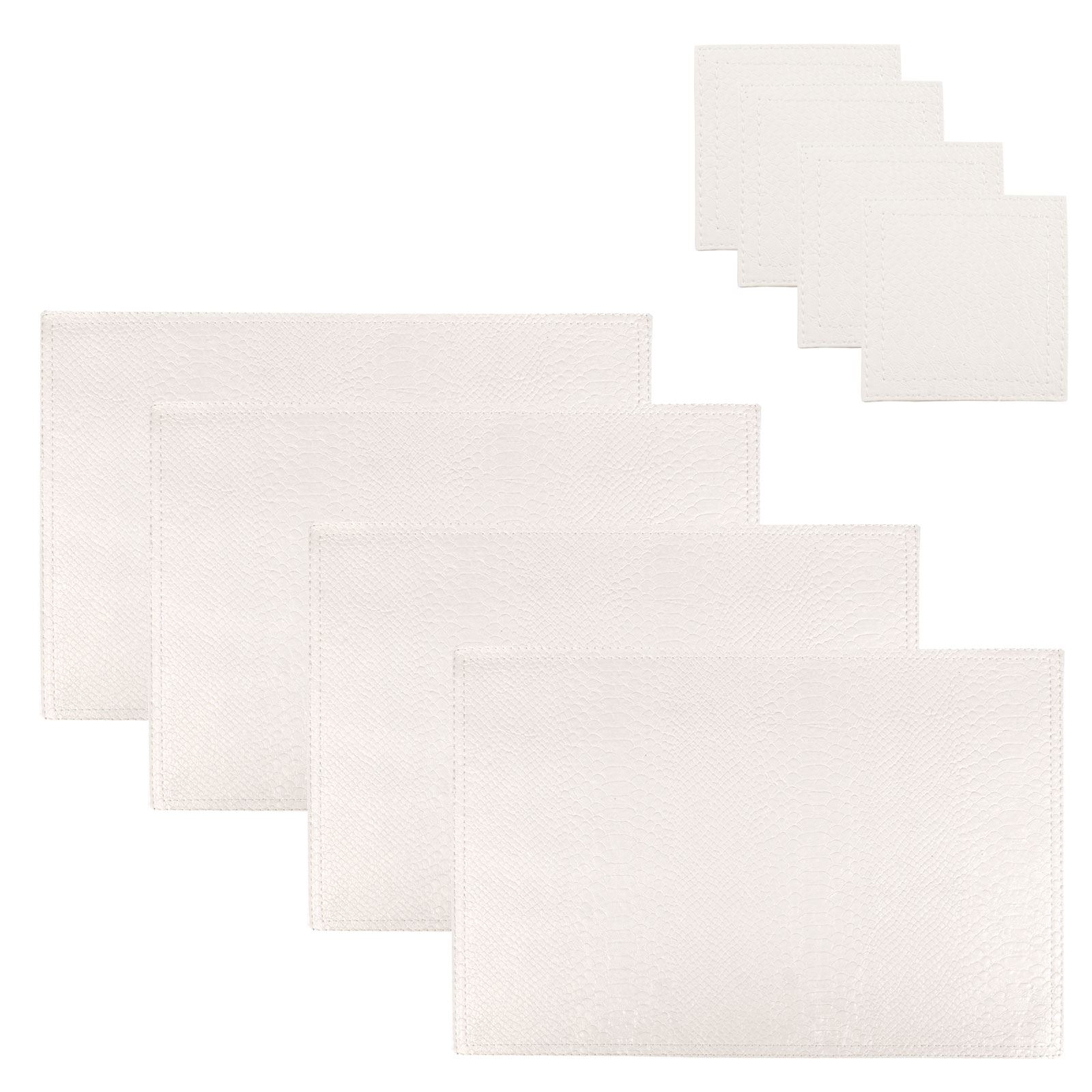 4 Coasters Placemats Set Matching Dining Tableware Dinner Protective Mats - Picture 7 of 7