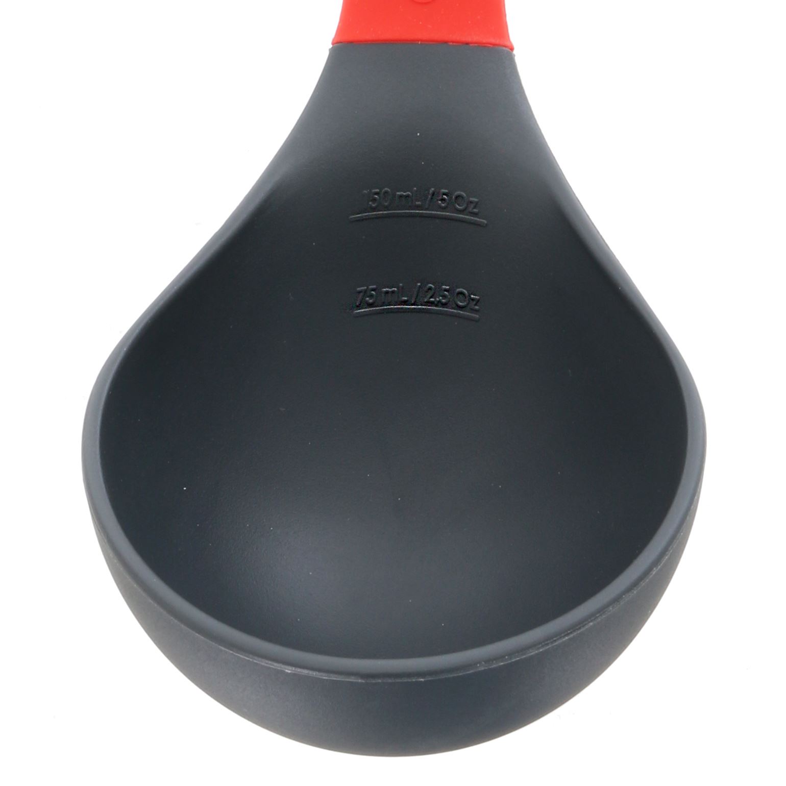 Quality French Kitchen Utensils Non Scratch Black Nylon Red Silicone Chef Tools - Picture 9 of 30