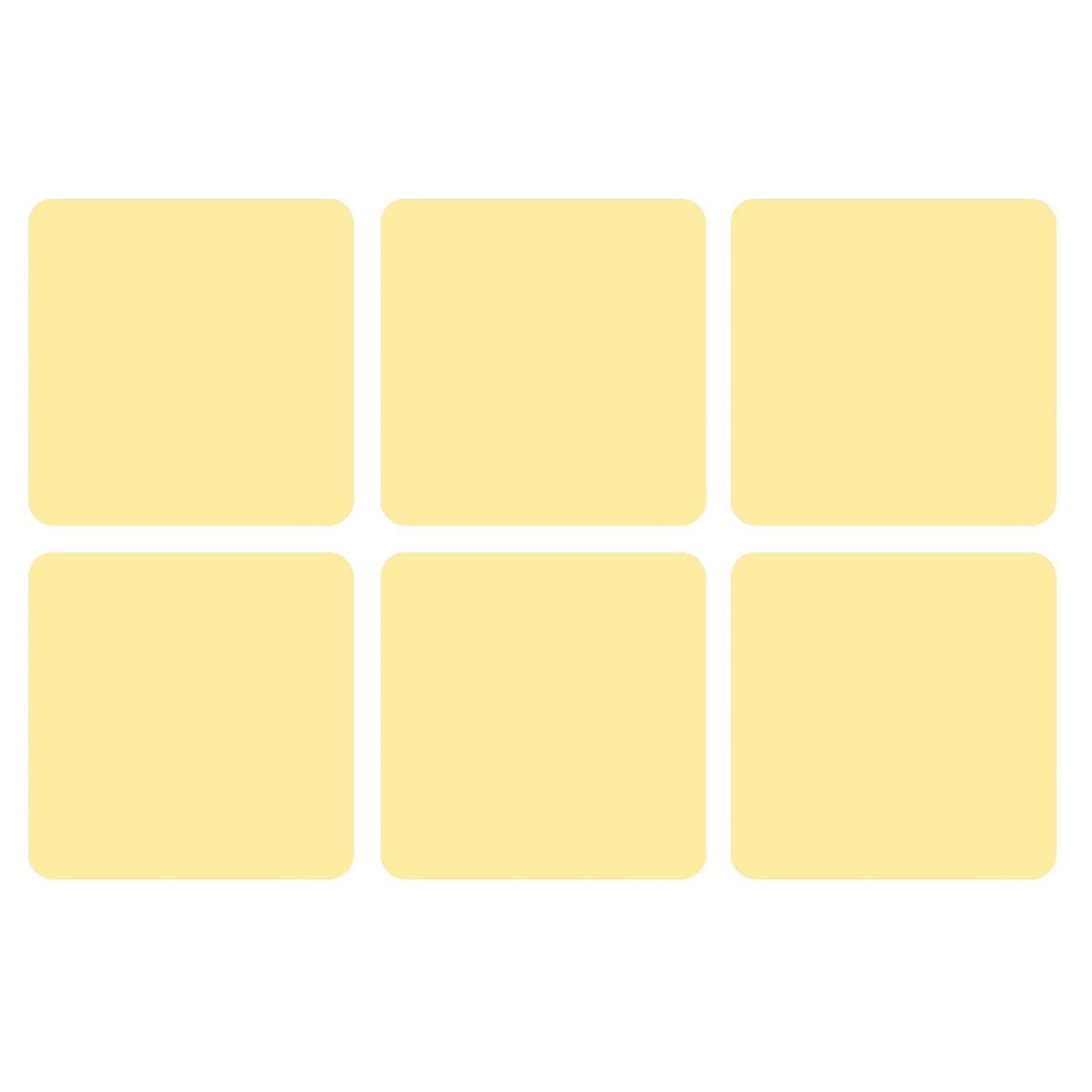 Set of 6 Coasters Cork Back Plain Patterned Square Coffee Mats Heat Resistant 4" - Picture 9 of 11