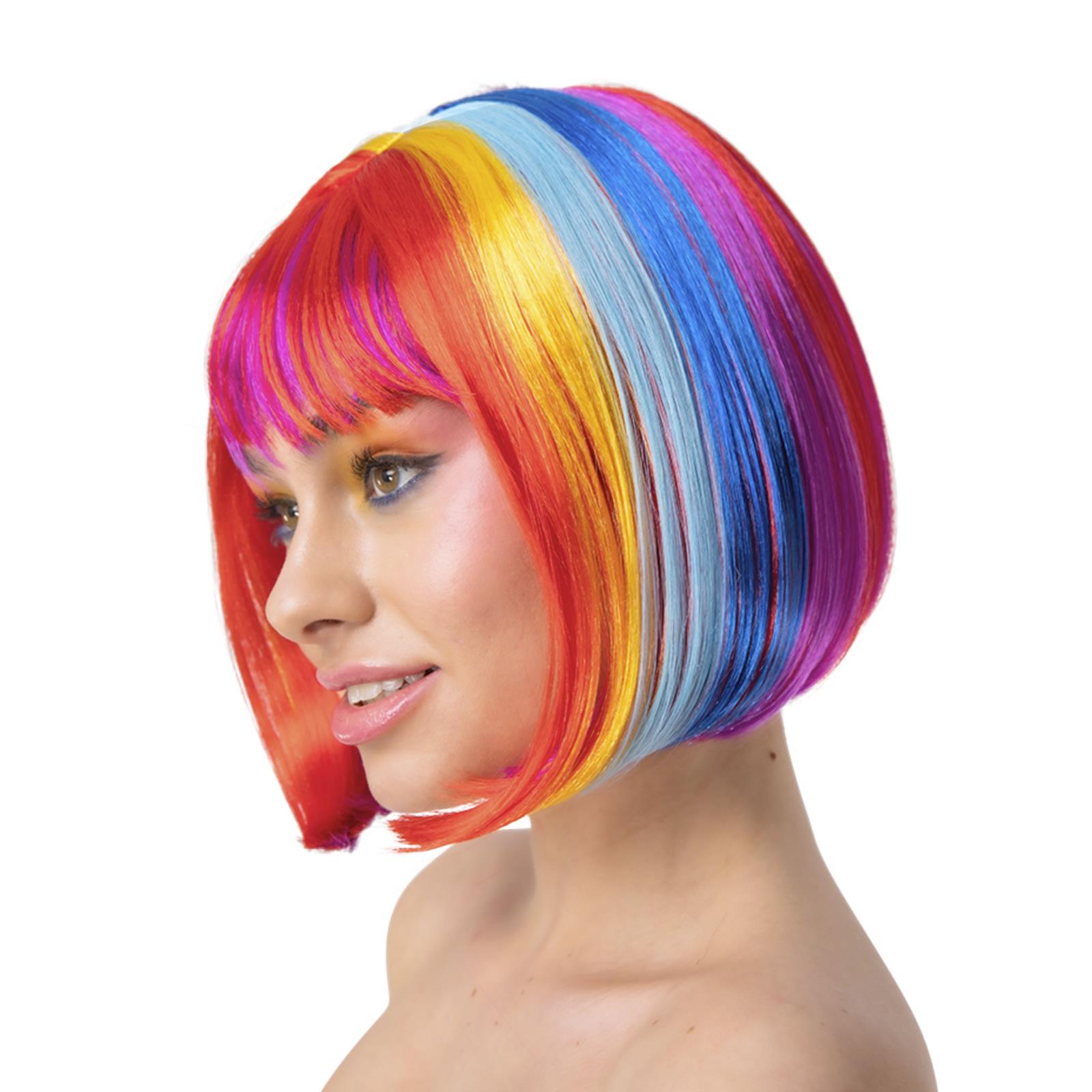 Diva Wig Short Pageboy Bob Straight Hair Carnival Pride Festival Fancy Dress - Picture 10 of 11