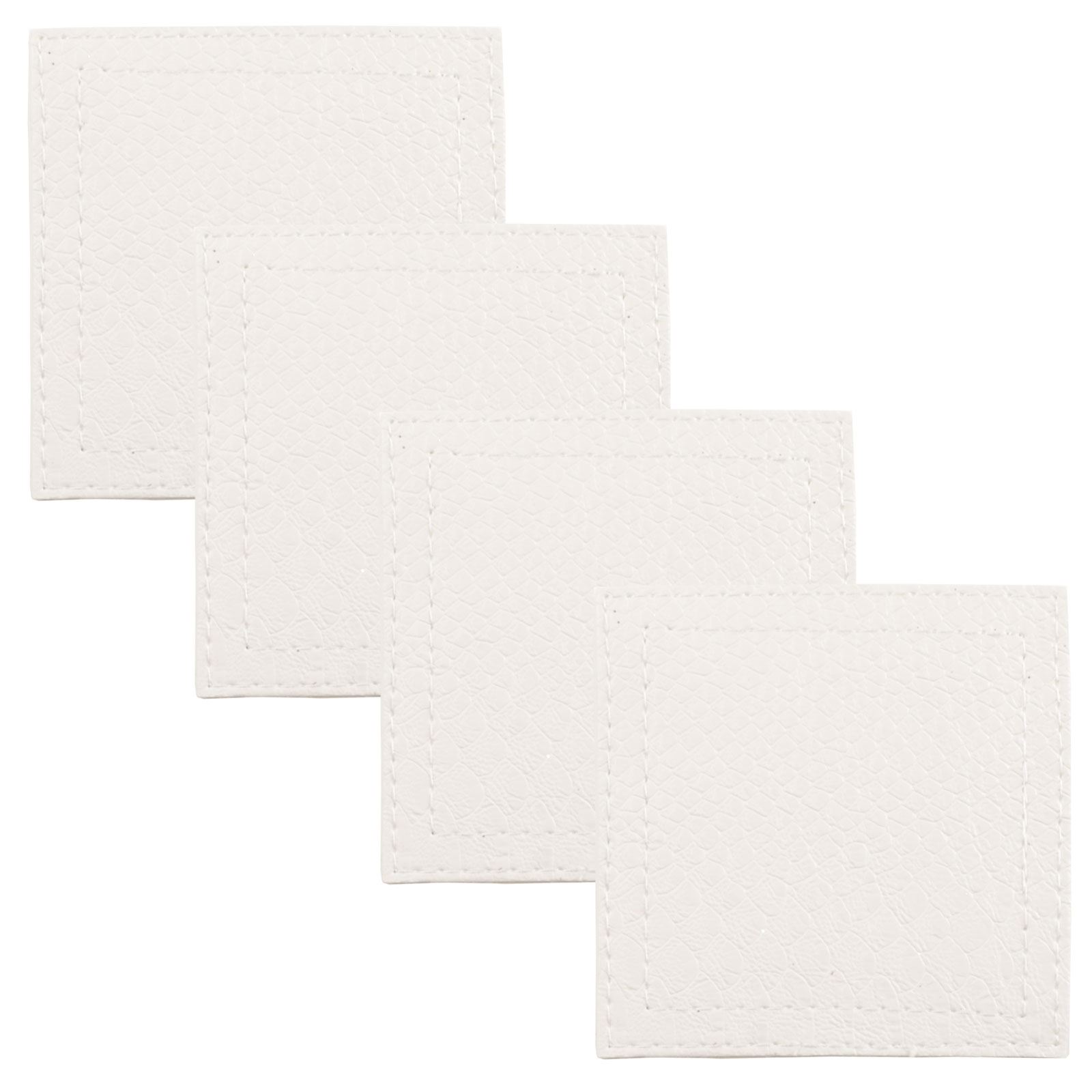 Set Of 4 Faux Leather Placemats / Coasters Dining Table Place Settings Mats - Picture 8 of 17