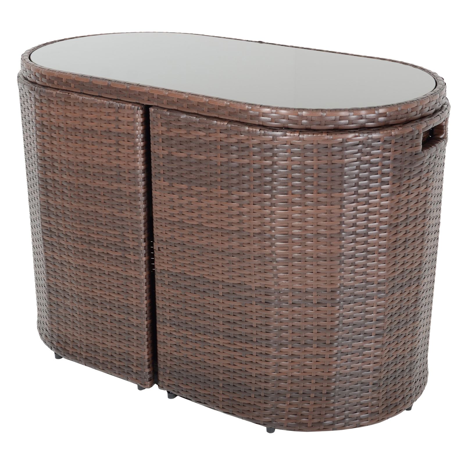 Azuma Outdoor Latina Rattan Aluminium Bistro Balcony Garden Furniture