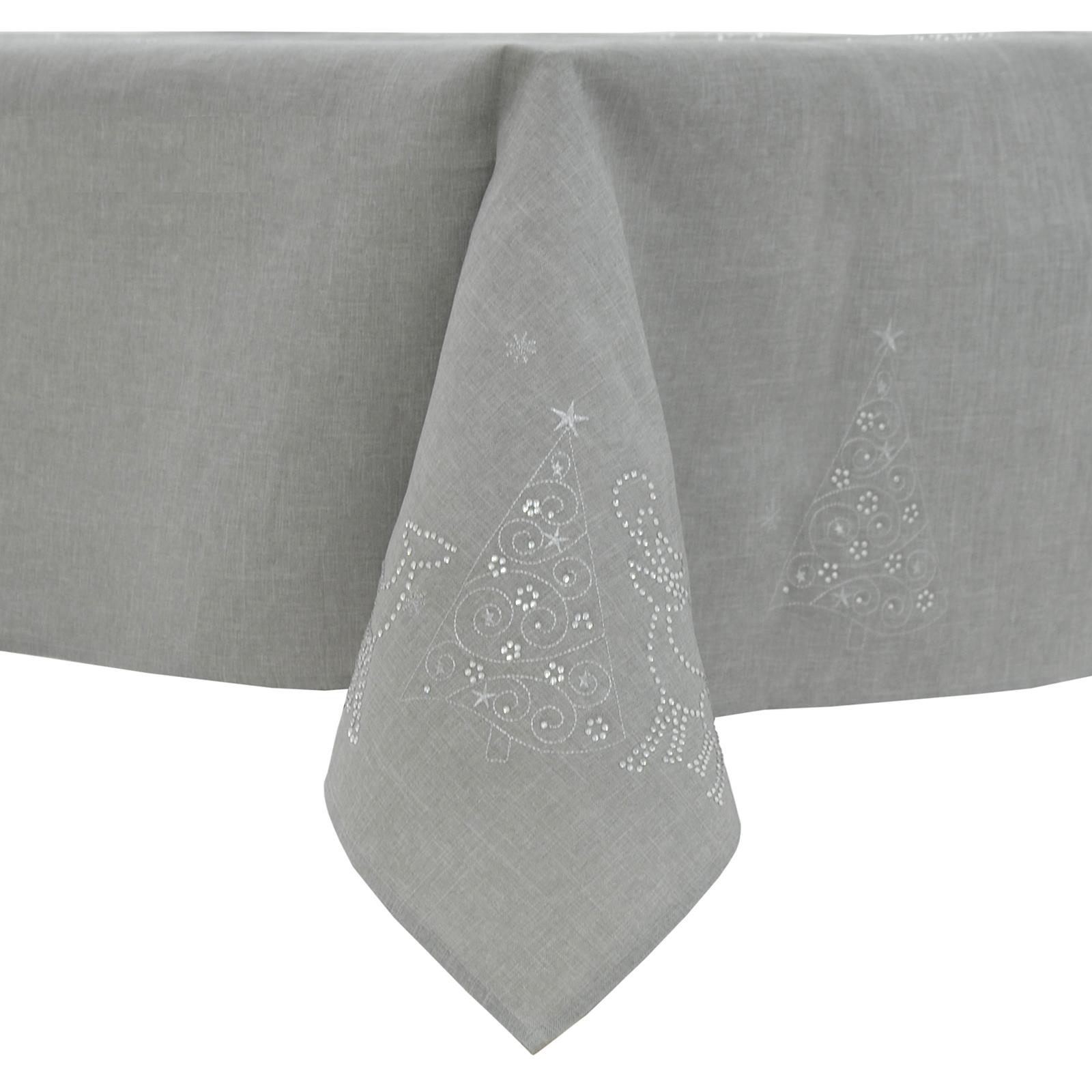 Weihnachten Tischdecken Servietten Stoff Luxus bestickt Weihnachten