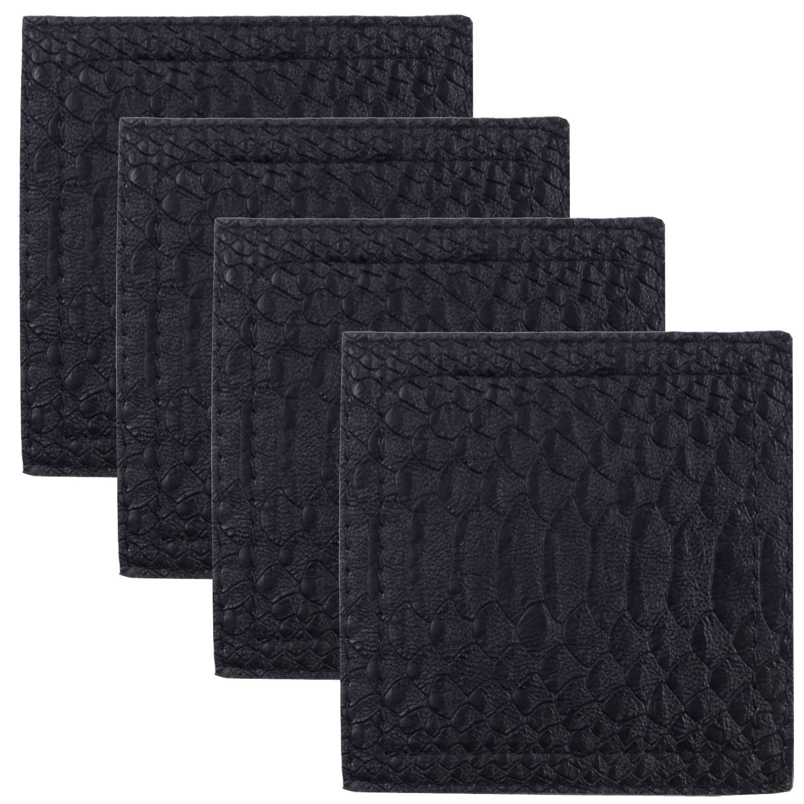 Set Of 4 Faux Leather Placemats / Coasters Dining Table Place Settings Mats - Picture 6 of 17