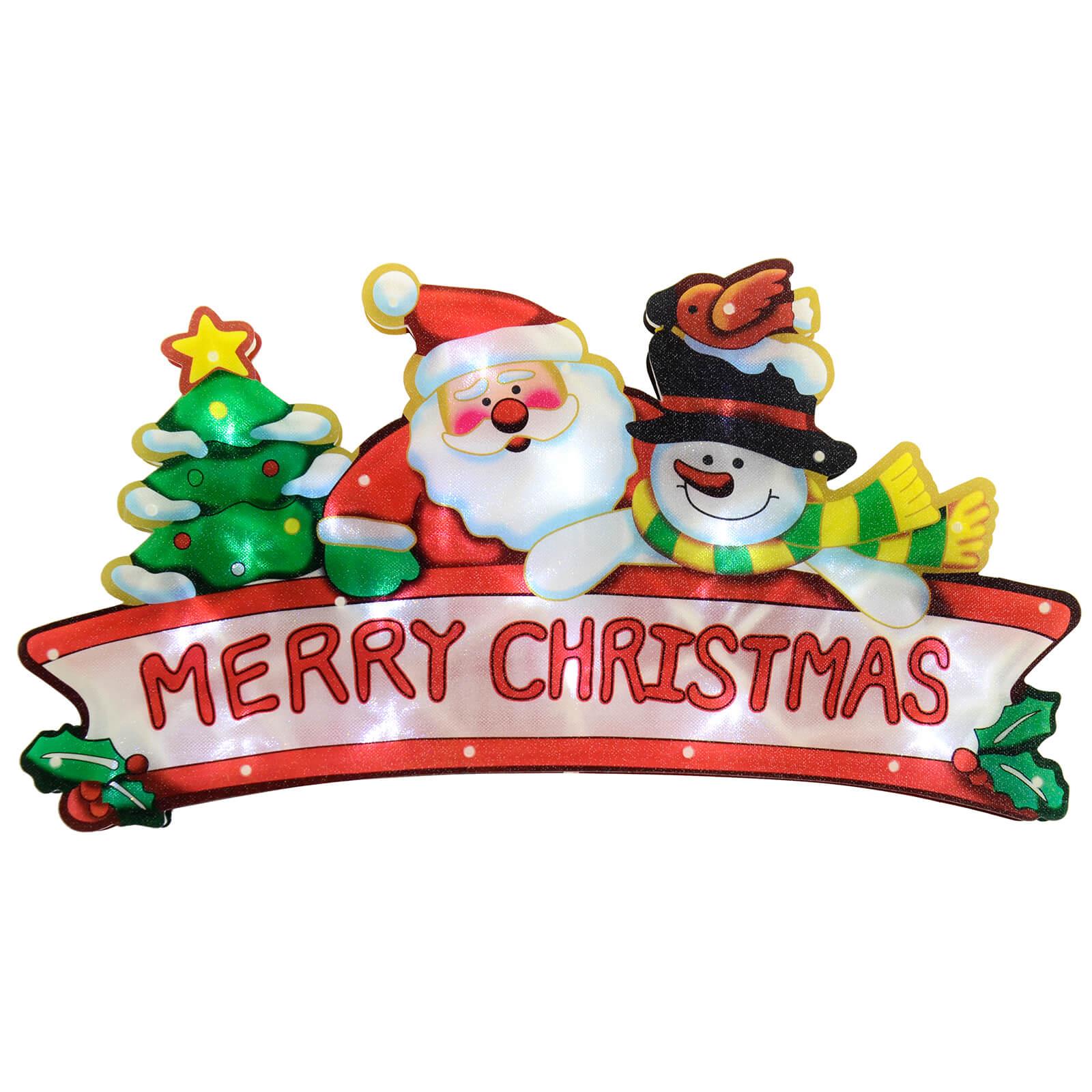 Christmas Window Light Decoration Silhouette Battery Operated LED Indoor 46cm - Picture 9 of 14