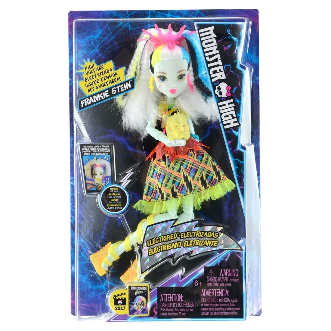 Monster High Doll High Voltage Frankie Stein Electrified Lights Sound