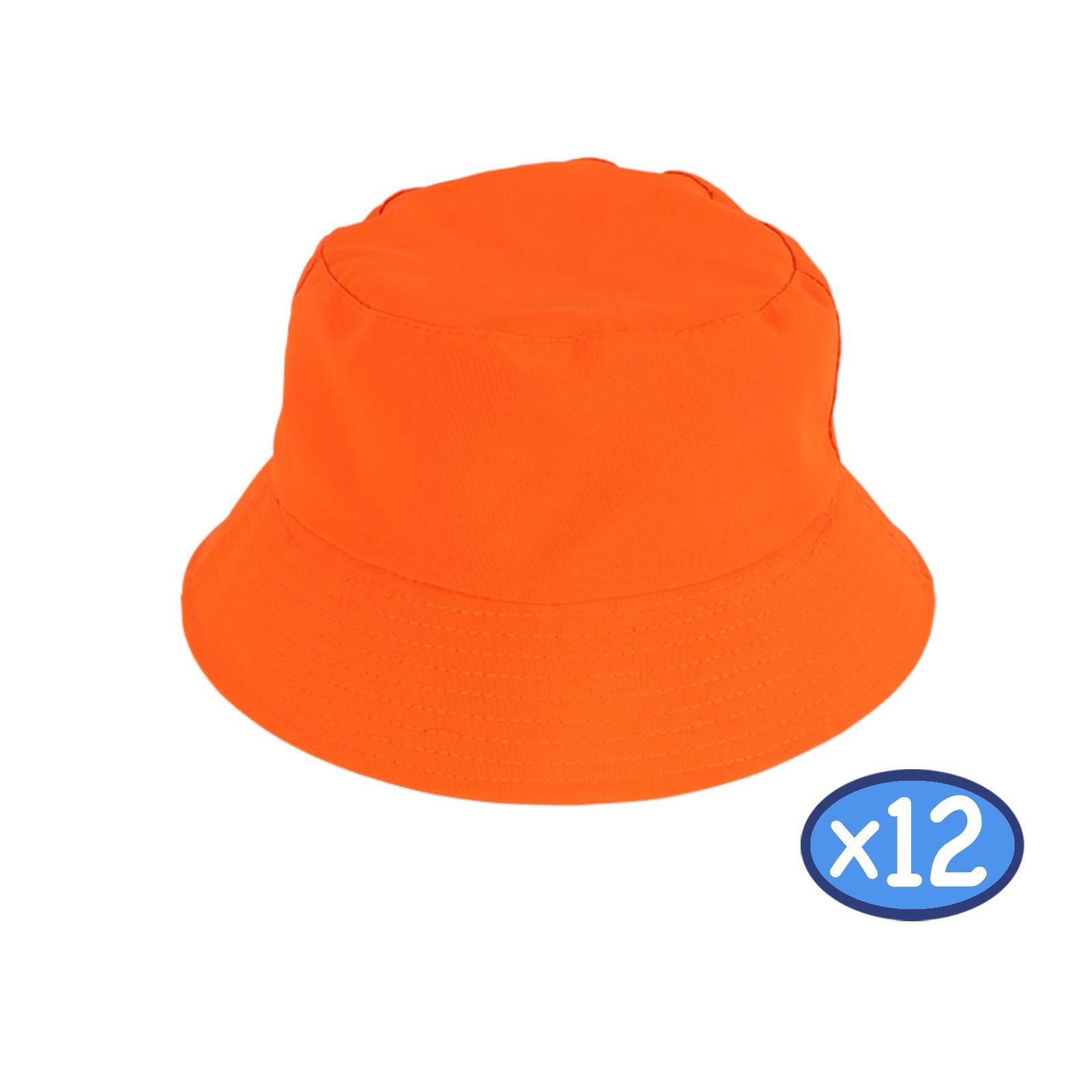 Bucket Hat 1980s Neon Colour Bulk Pack Of 12 Hen Stag Night Adult Fancy Dress - Picture 3 of 4