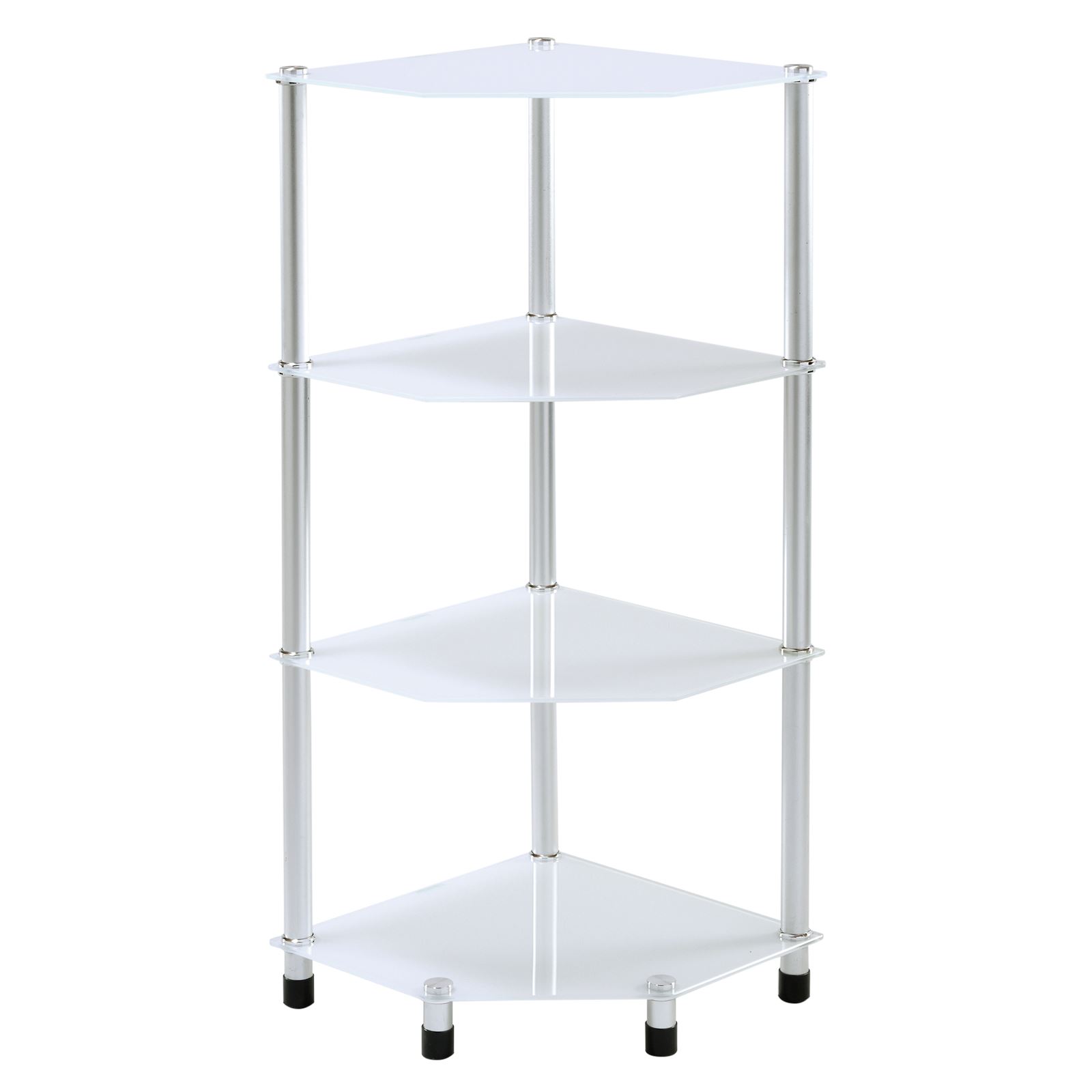 Glass Corner Shelf Shelving Unit Display Hall Lamp Glass Corner Shelf Shelving Unit Display Hall Lamp