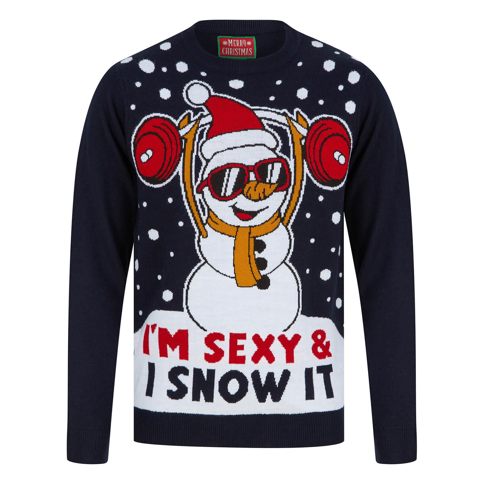 Mens Christmas Jumpers Funny Xmas Party Soft Knitted Sweater Novelty