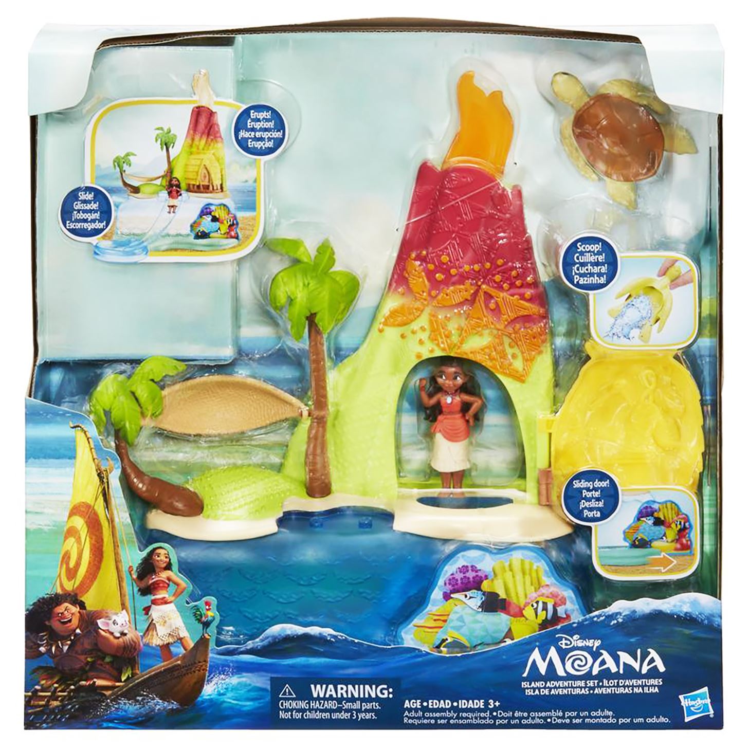 Disney Moana Island Adventure Set Volcano Playset With Princess Doll Figure 5010993309320 eBay