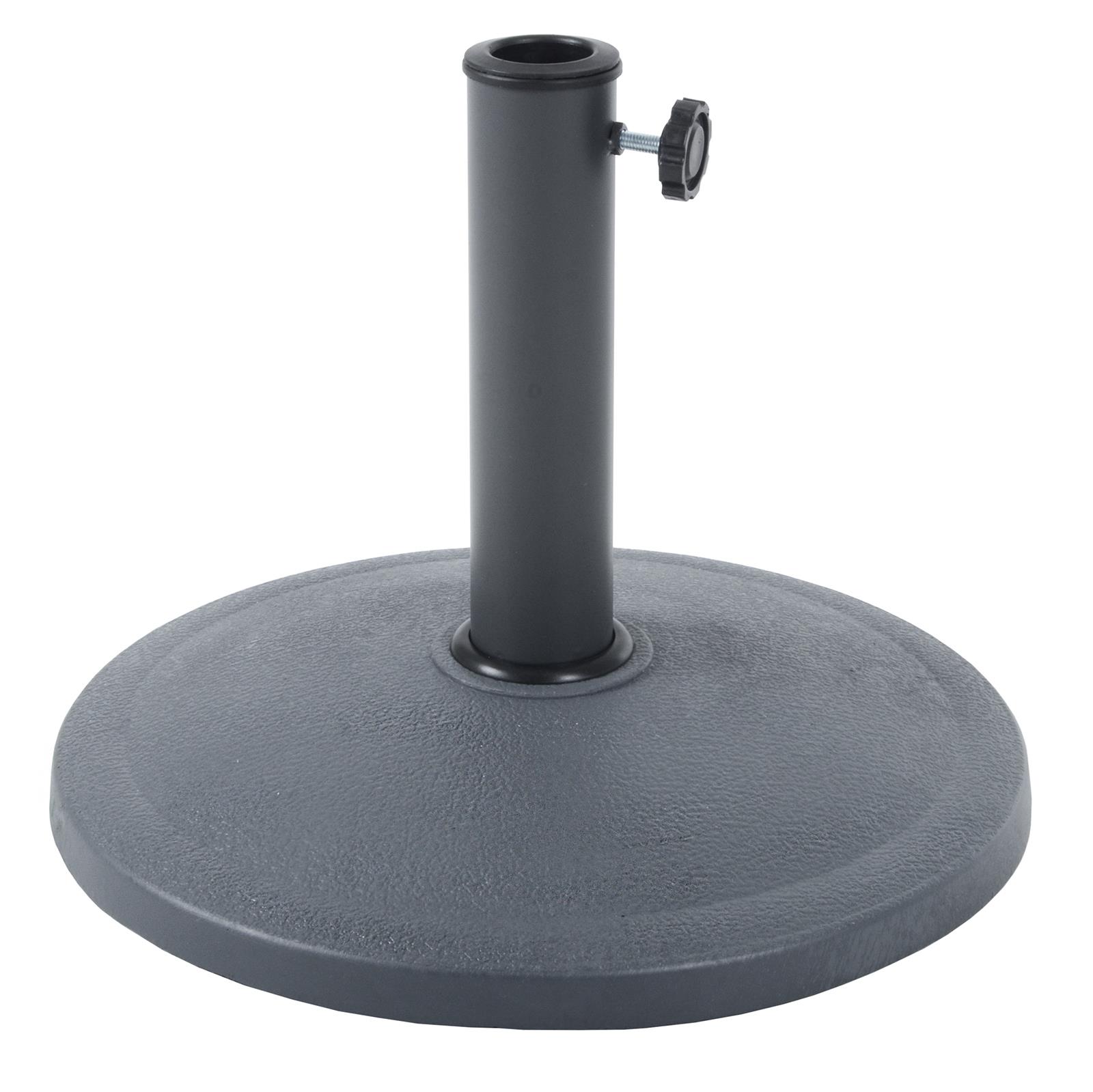 AZUMA 8KG PARASOL Base Resin Garden Umbrella Stand Base Support Grey