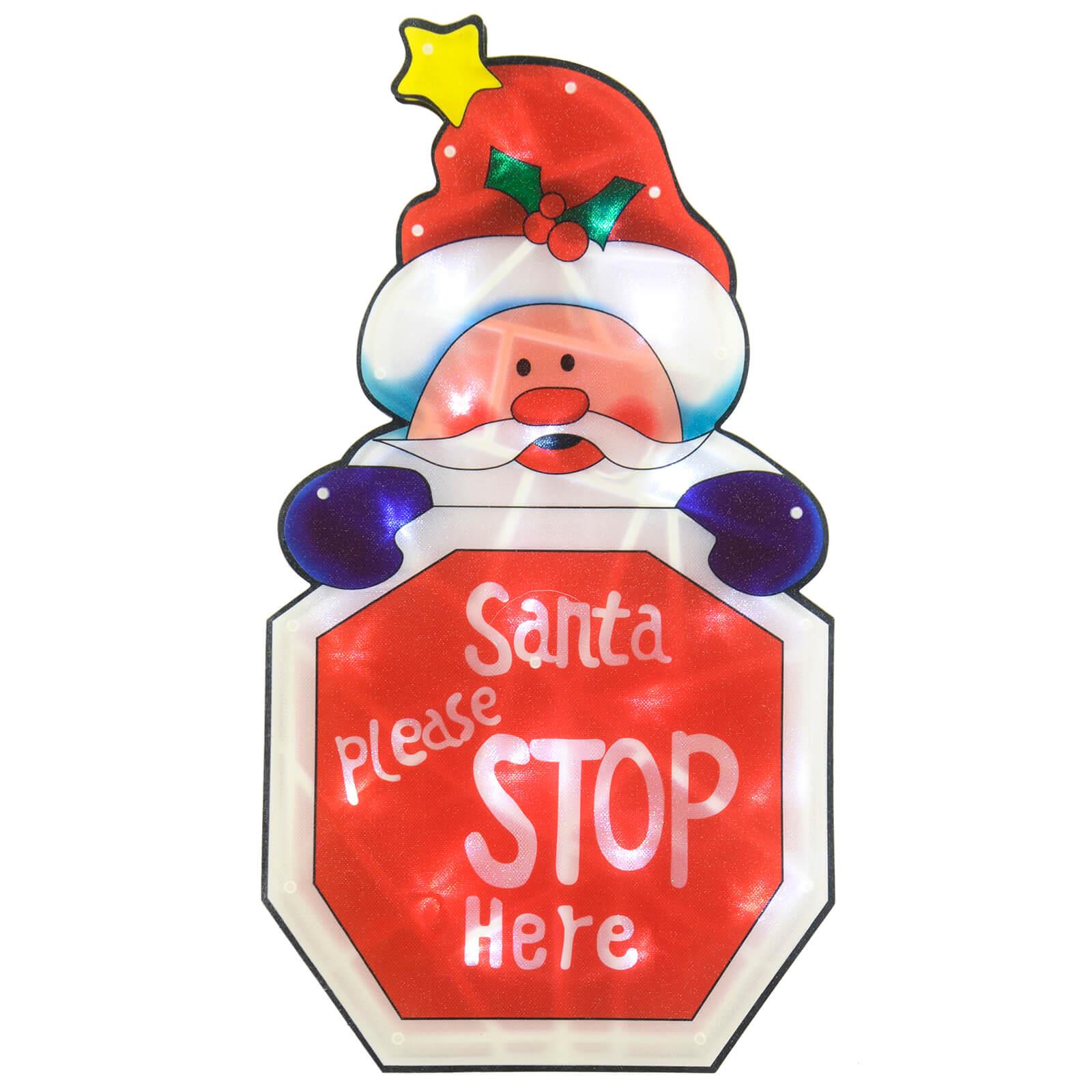 Christmas Window Light Decoration Silhouette Battery Operated LED Indoor 46cm - Picture 10 of 14