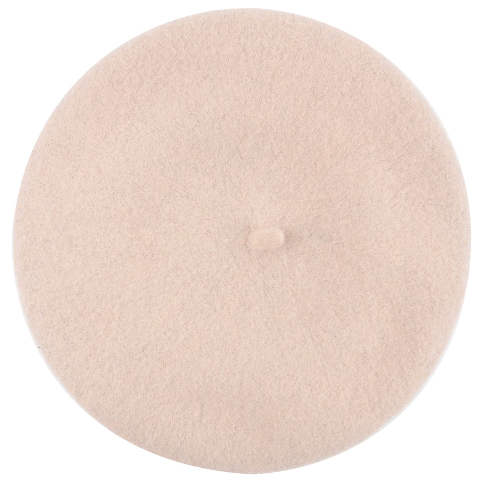 Ladies Pippa Classic Wool Beret Hat With 2 Roses Winter Accessory Peach
