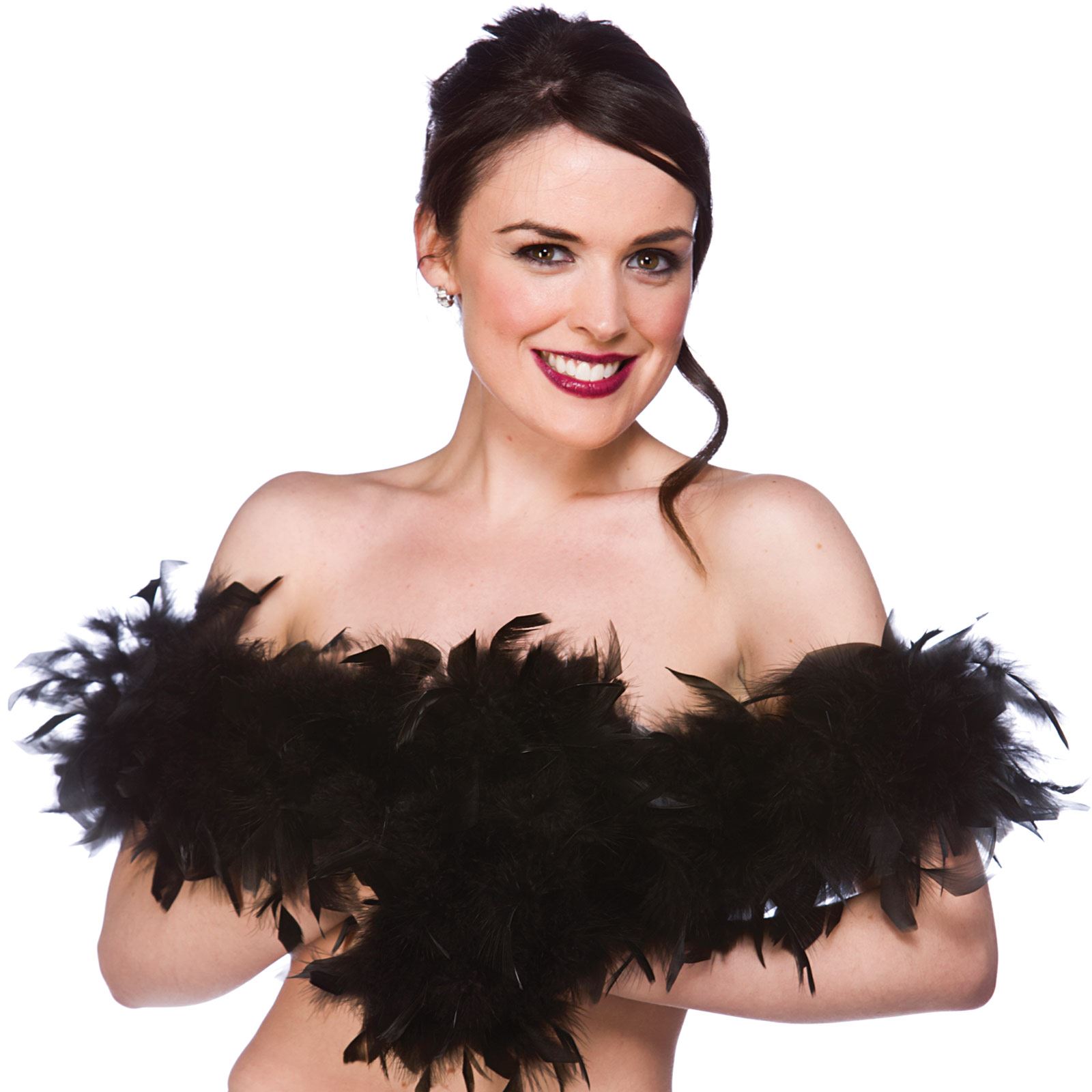 60g Feather Boa 1.7m Fancy Dress Hen Night Halloween 1920s Flapper Accessory New - Picture 3 of 14
