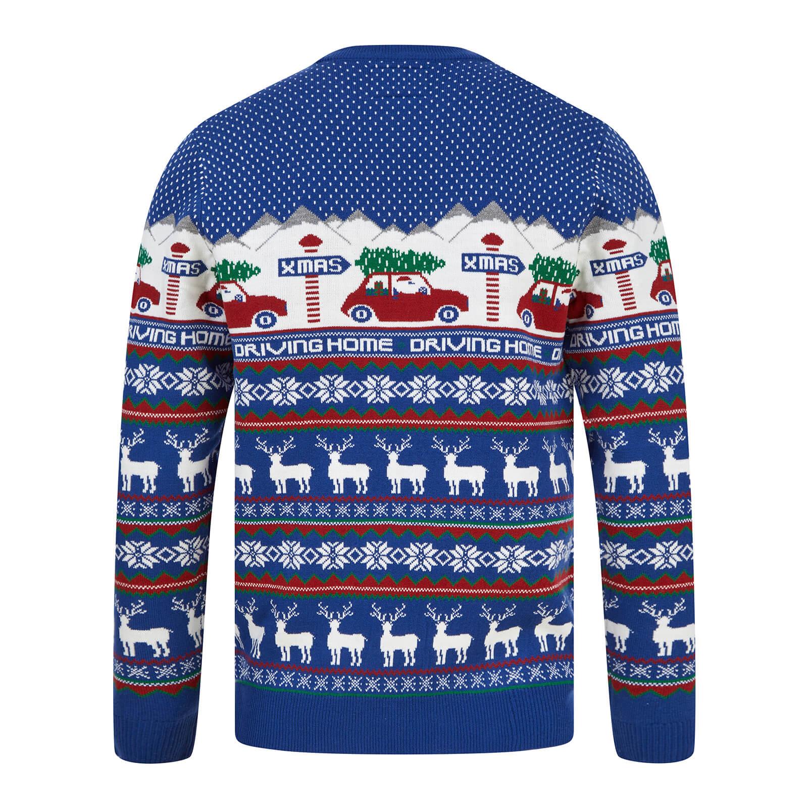 Mens Christmas Jumpers Funny Xmas Party Soft Knitted Sweater Novelty