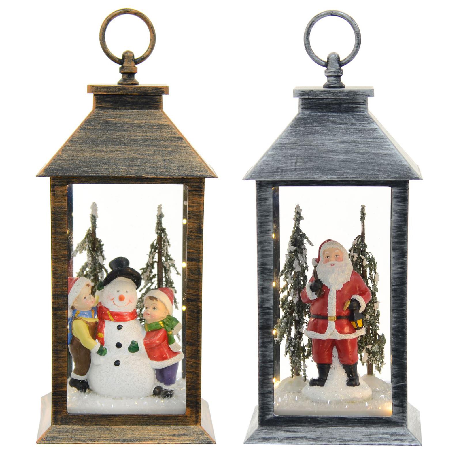 Diy lantern jar mason christmas lanterns silhouette jars shelterness decorations snow cutest candles inside winter decor create Christmas Decoration Lantern Ornament With Xmas Festive Scene & Warm