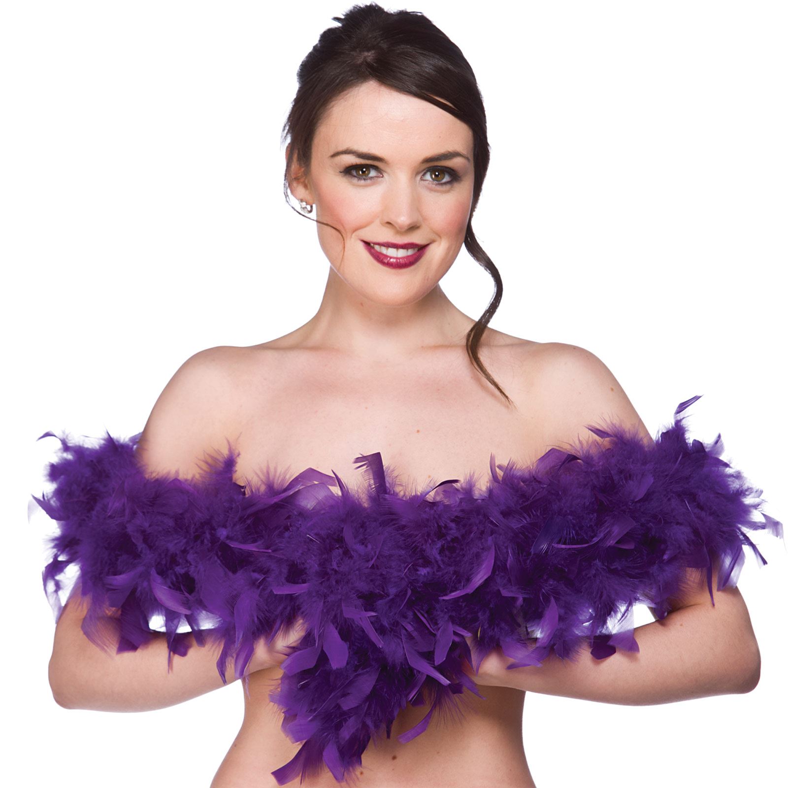 60g Feather Boa 1.7m Fancy Dress Hen Night Halloween 1920s Flapper Accessory New - Picture 9 of 14