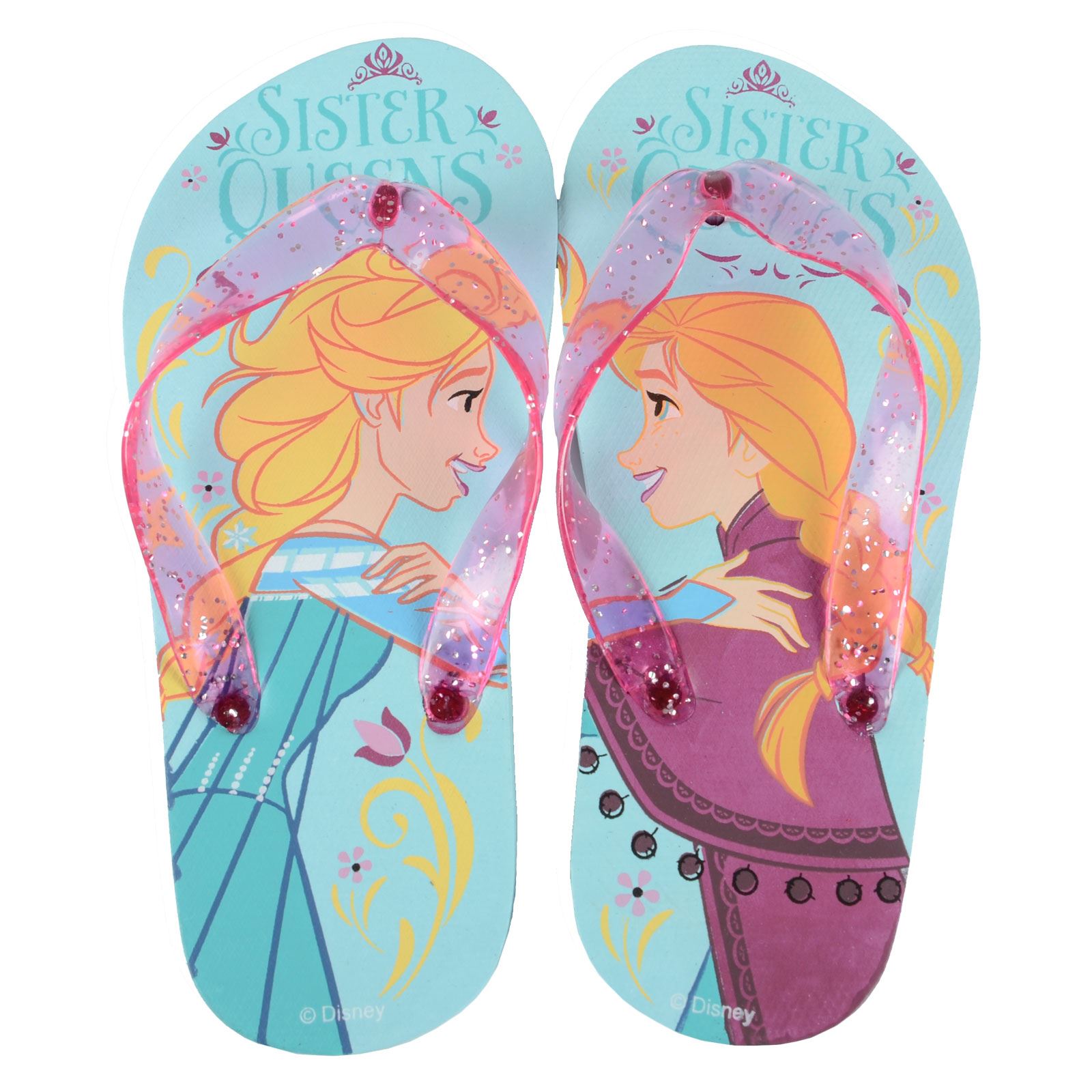 Girls Boys Childrens Disney Frozen Elsa Anna Olaf Sandal Flip Flop Size UK6-12