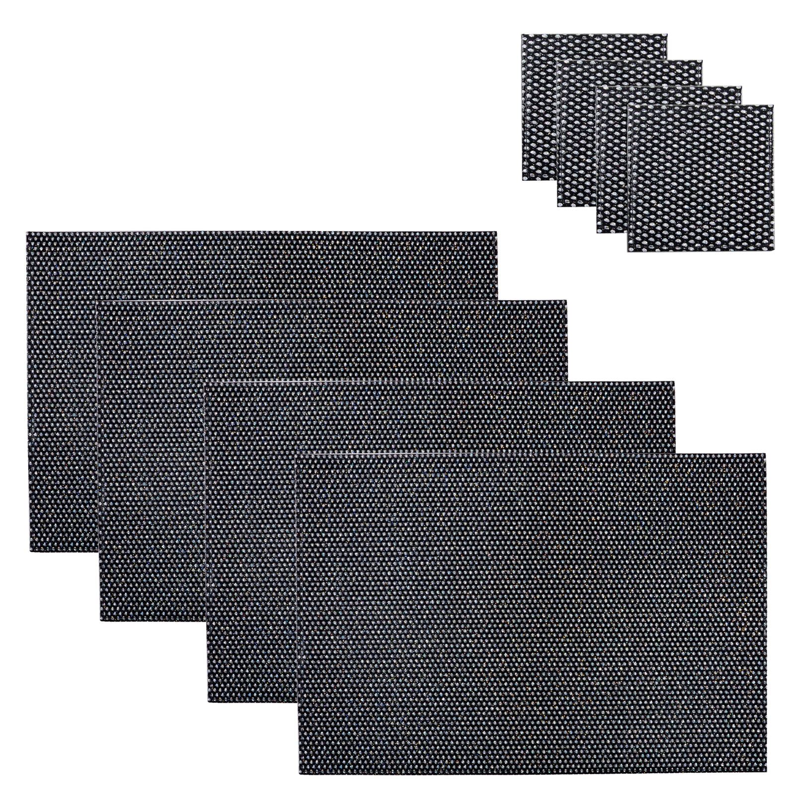 4 Coasters Placemats Set Matching Dining Tableware Dinner Protective Mats - Picture 2 of 7