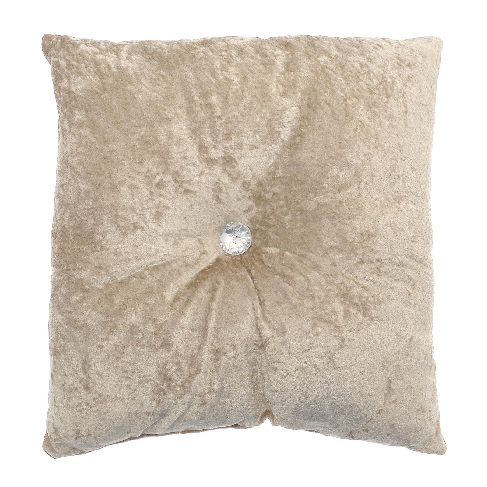 Country Club Opulence Crushed Velvet Filled Cushion With Diamante