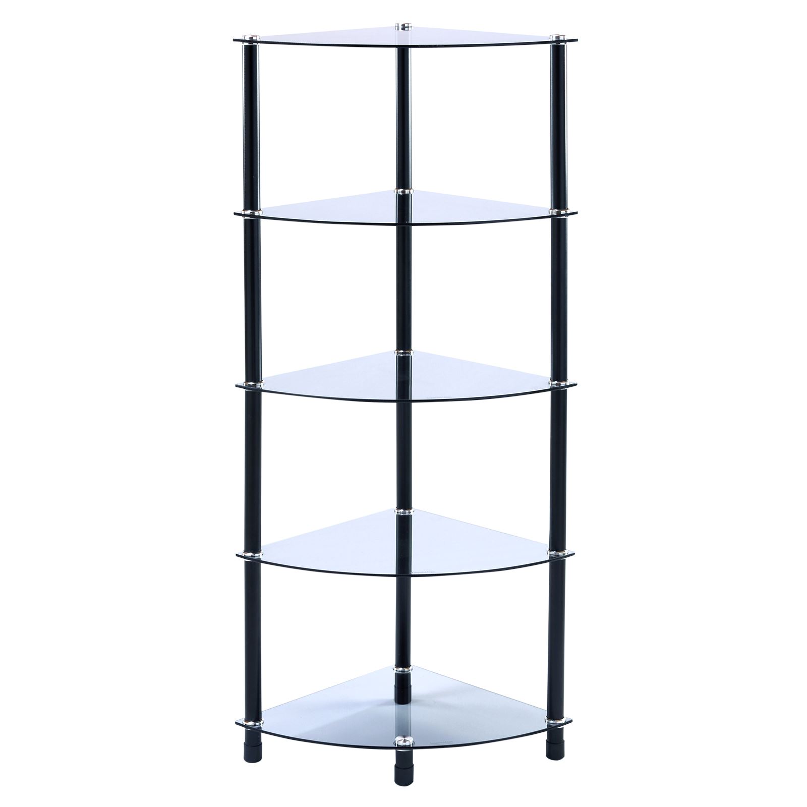 Glass Corner Shelf Shelving Unit Display Hall Lamp Glass Corner Shelf Shelving Unit Display Hall Lamp